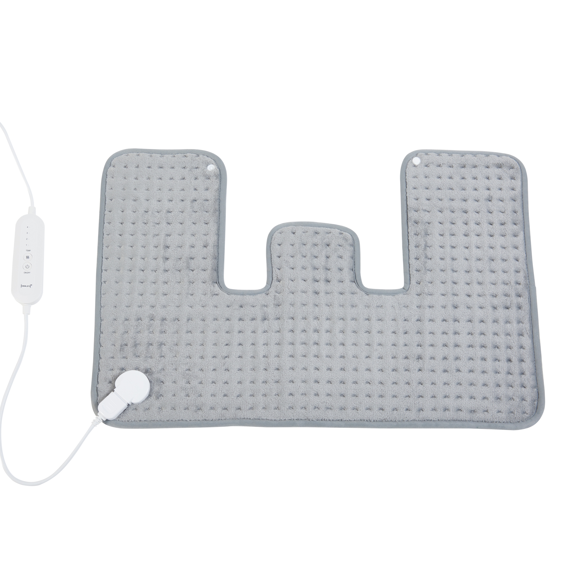 Pernă electrică pentru umeri și spate Borrello 100W 65x45 cm gri