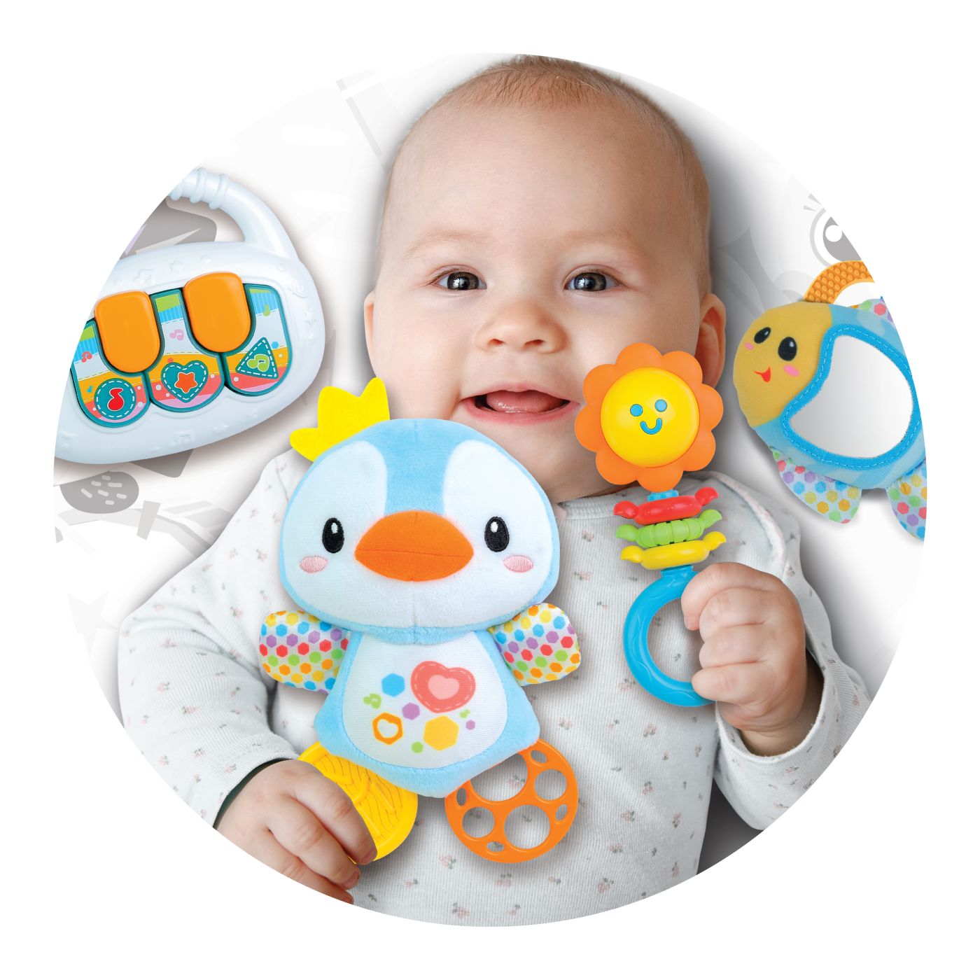 WINFUN SET JUCARII INTERACTIVE CADOU PENTRU NOU NASCUTI SuperHeroes ToysZone