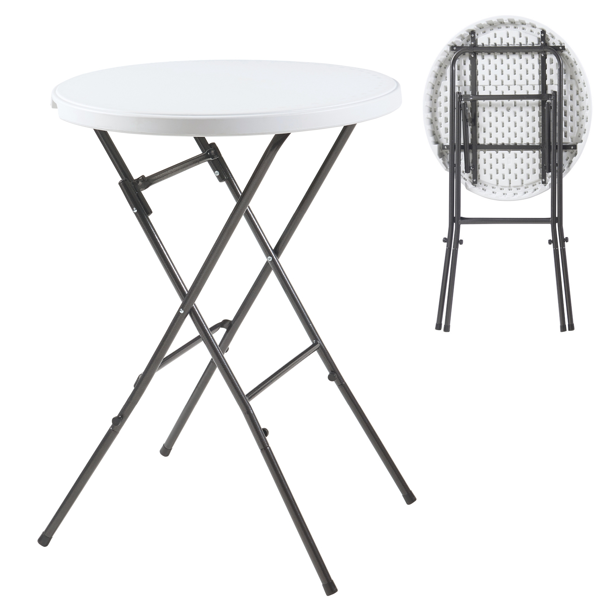 Masă pliabilă de bar Ljusnarsberg, albă, 80x110 cm, HDPE