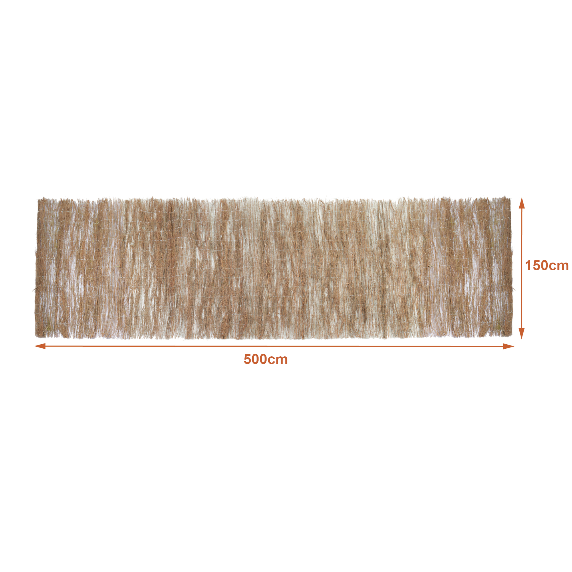 Gard din nuiele Brielle natural 500x150 cm, paravan exterior