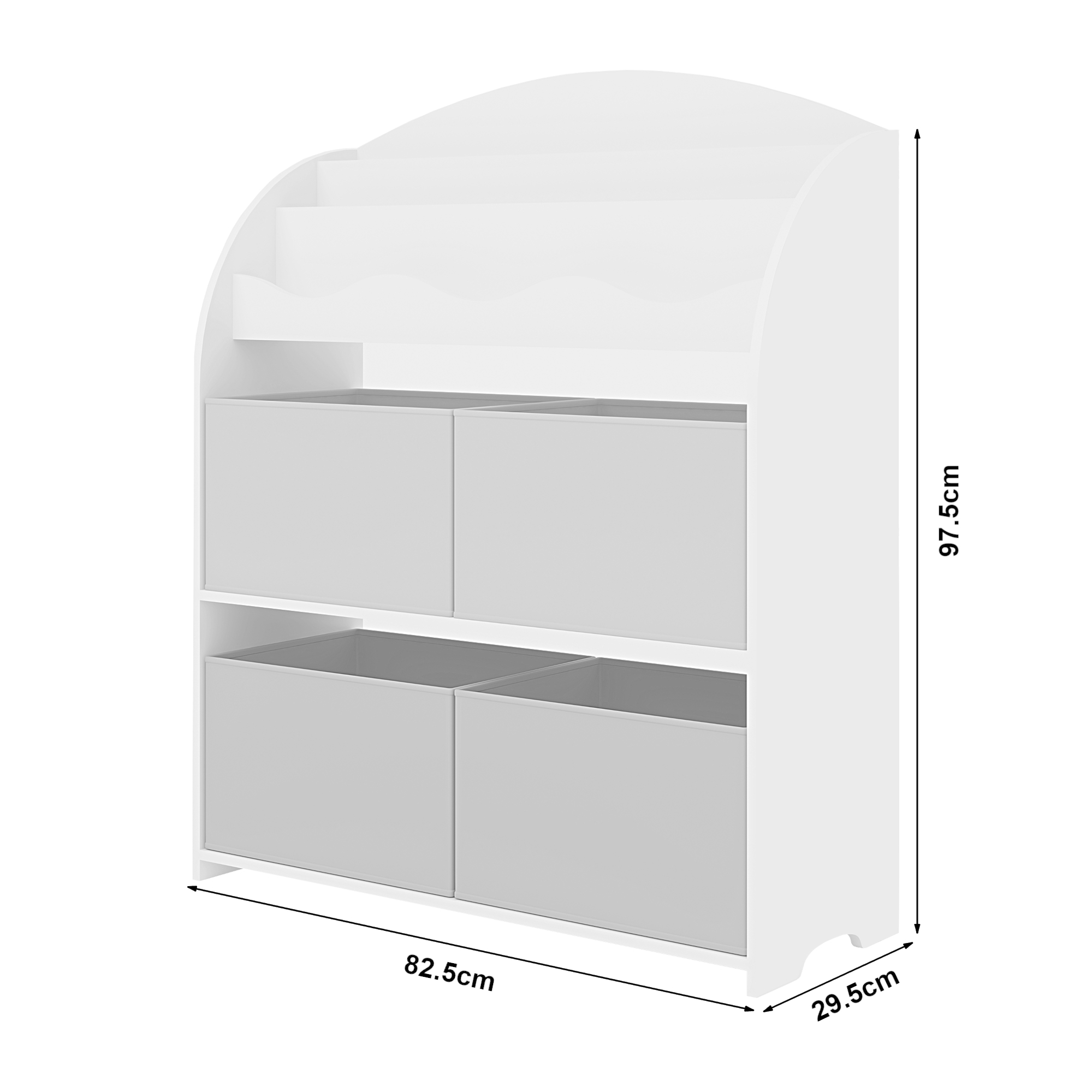 Raft pentru copii Orust cu motiv koala și 4 cutii de depozitare