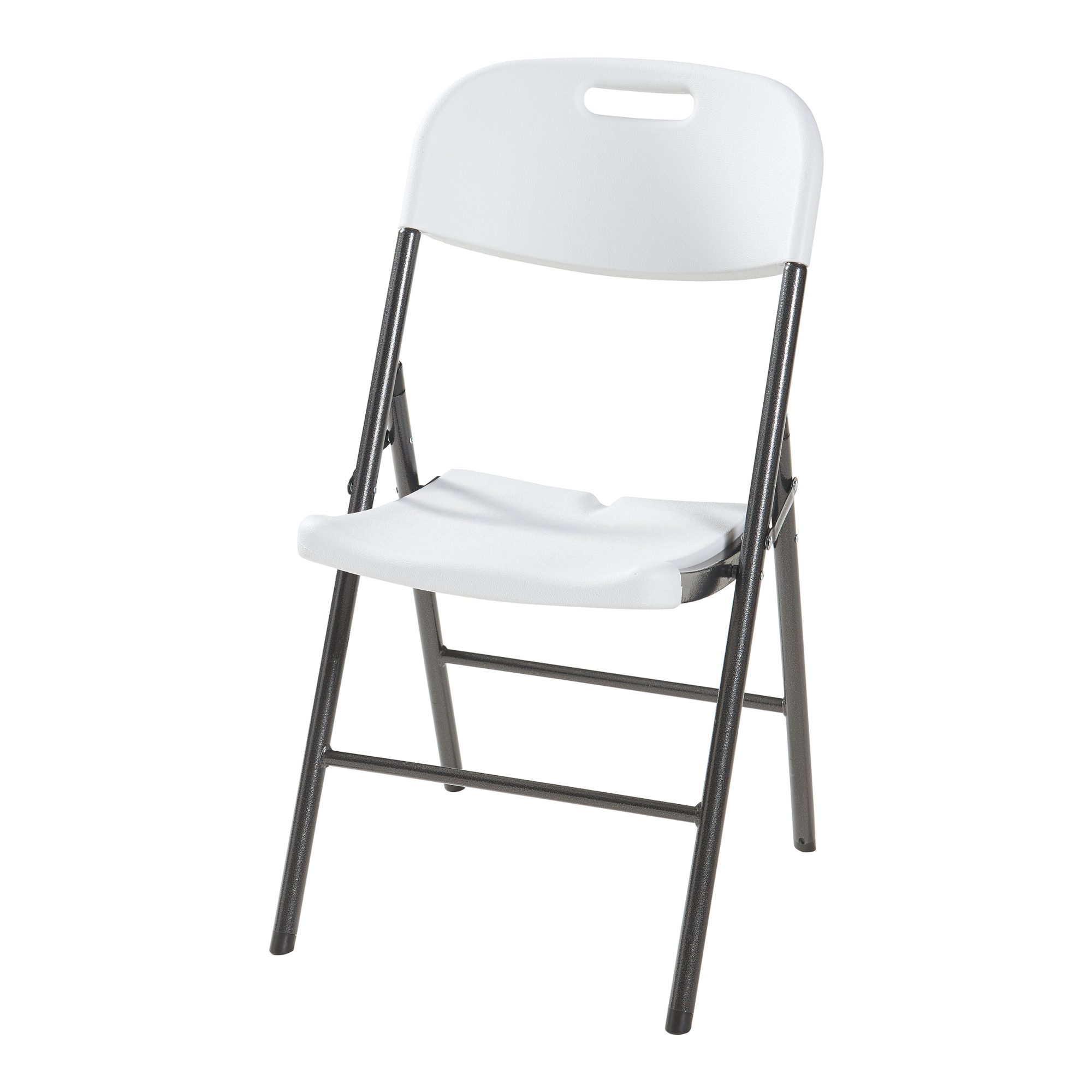 Set 4 scaune pliabile albe Ljusnarsberg din plastic HDPE si metal