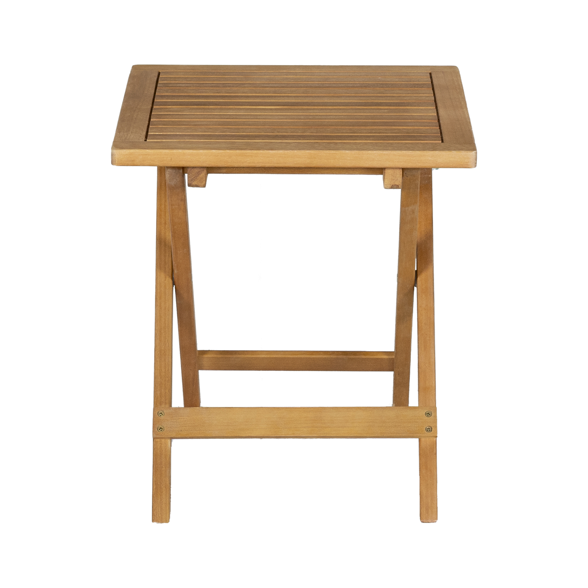 Set bistro pliabil Capistrello din lemn, 2 scaune si masa, gri