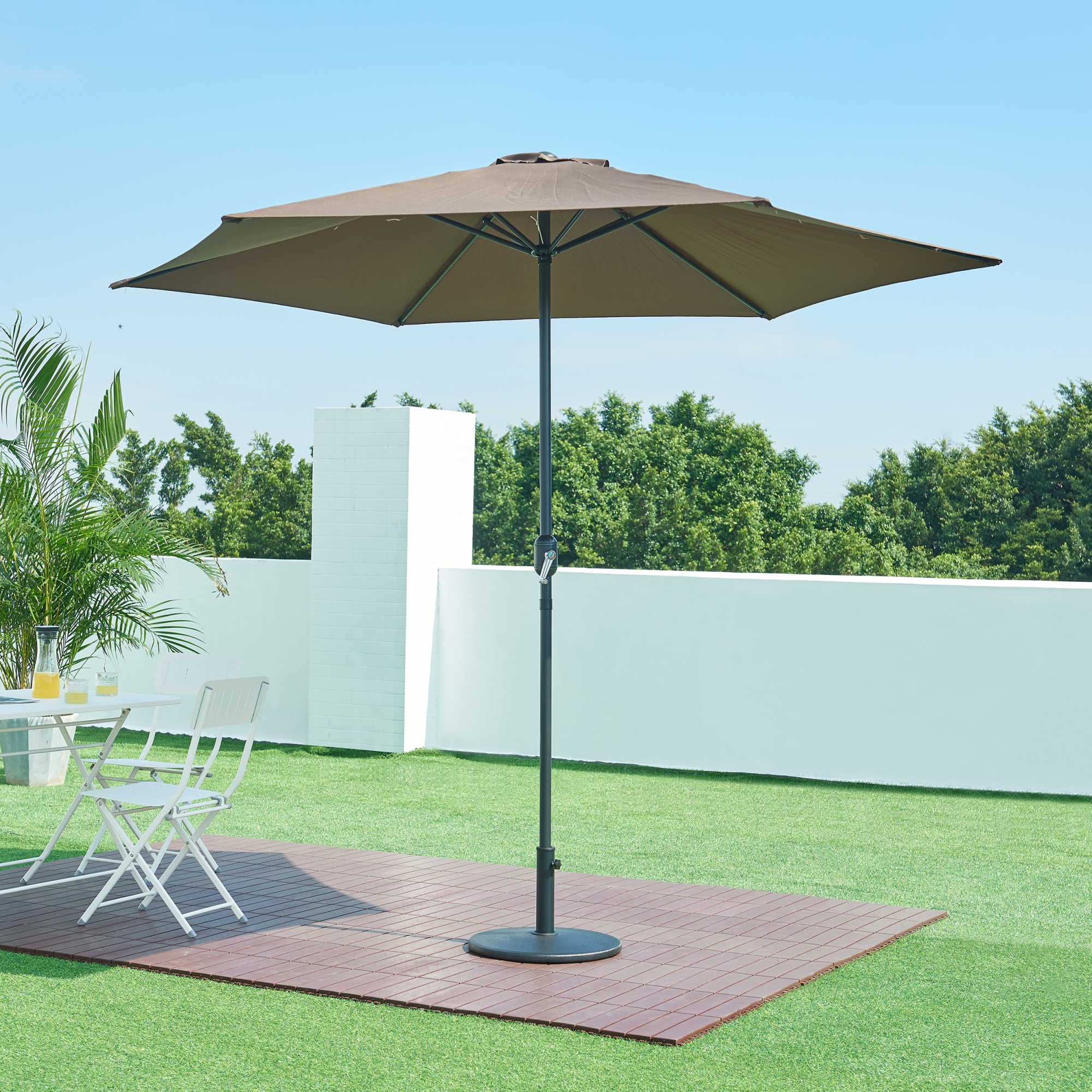 Bază pentru umbrelă de soare Bionaz, beton 17 kg, negru, Ø50 cm