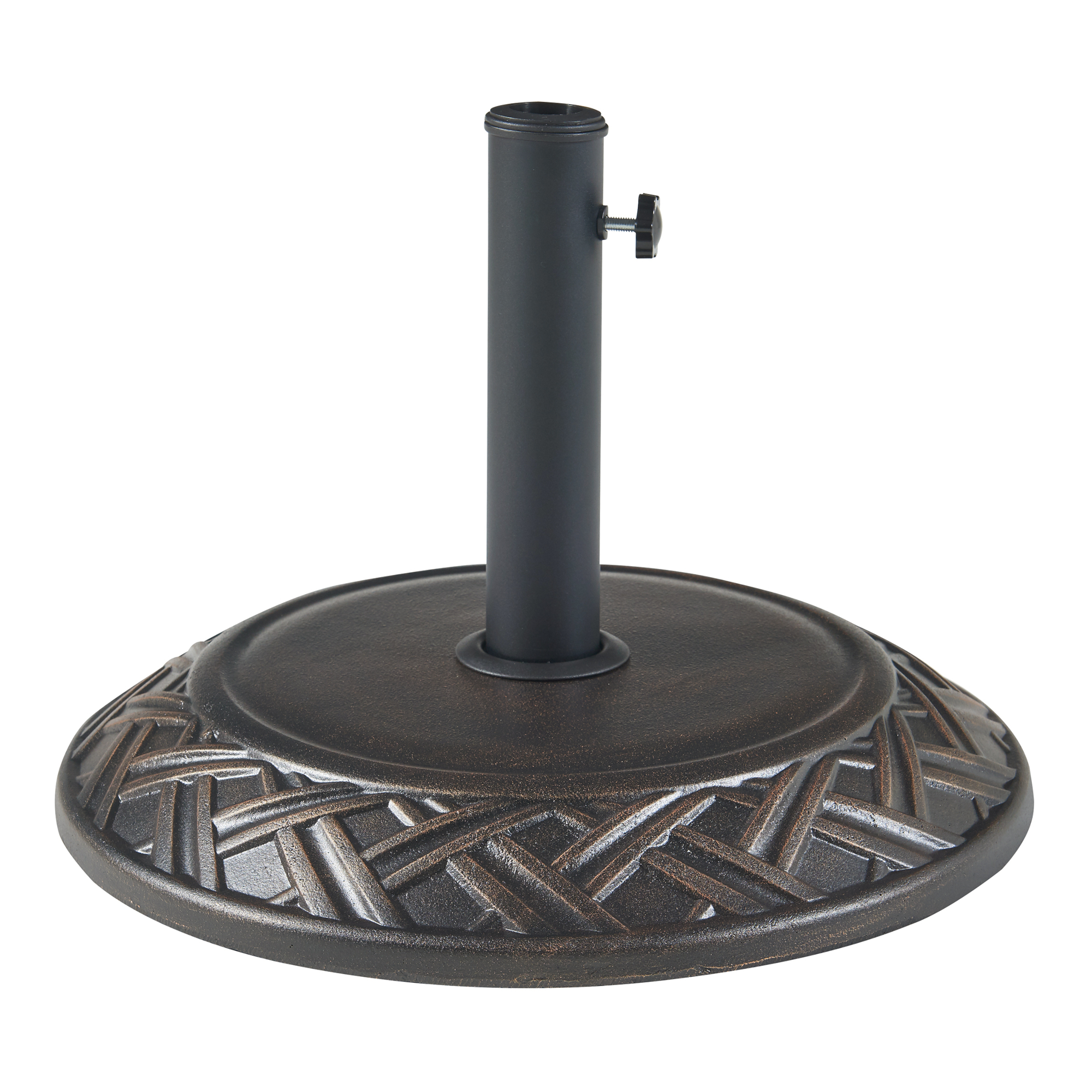 Suport pentru umbrelă de soare Bisegna din beton, bronz, 25 kg