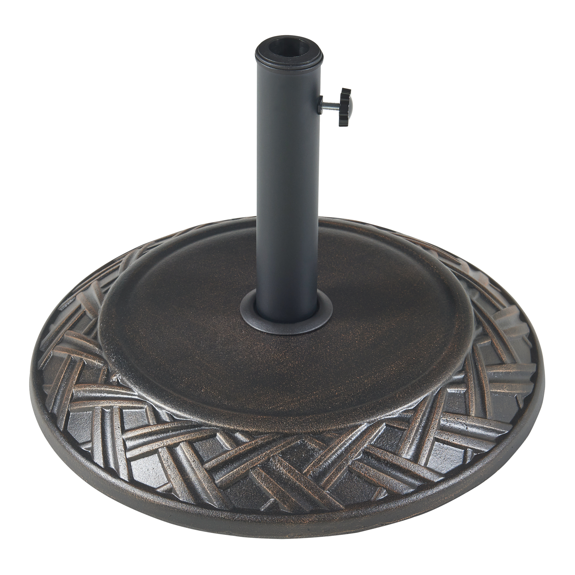 Suport pentru umbrelă de soare Bisegna din beton, bronz, 25 kg