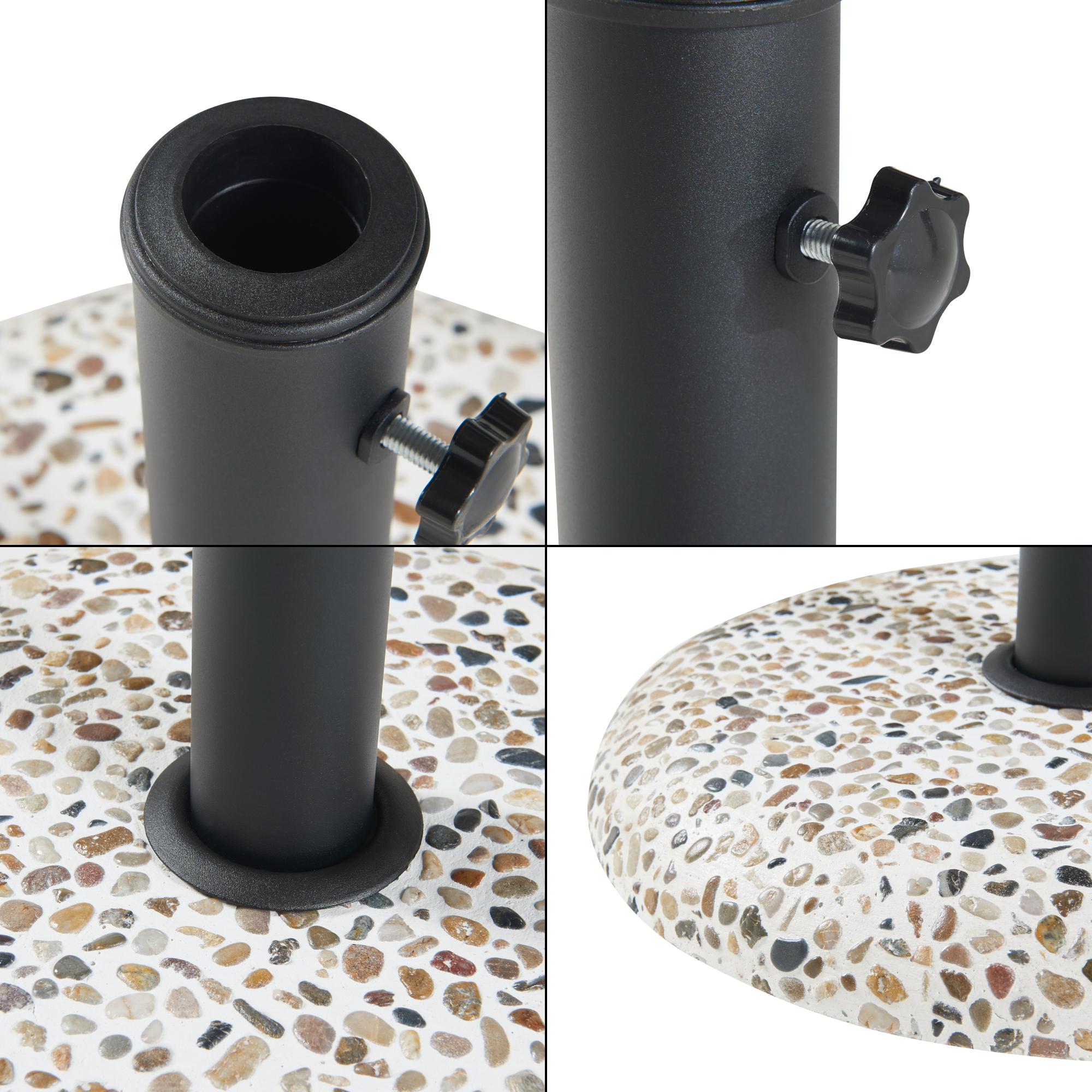 Suport pentru umbrelă Bitritto din beton 45x6 cm, aspect piatră