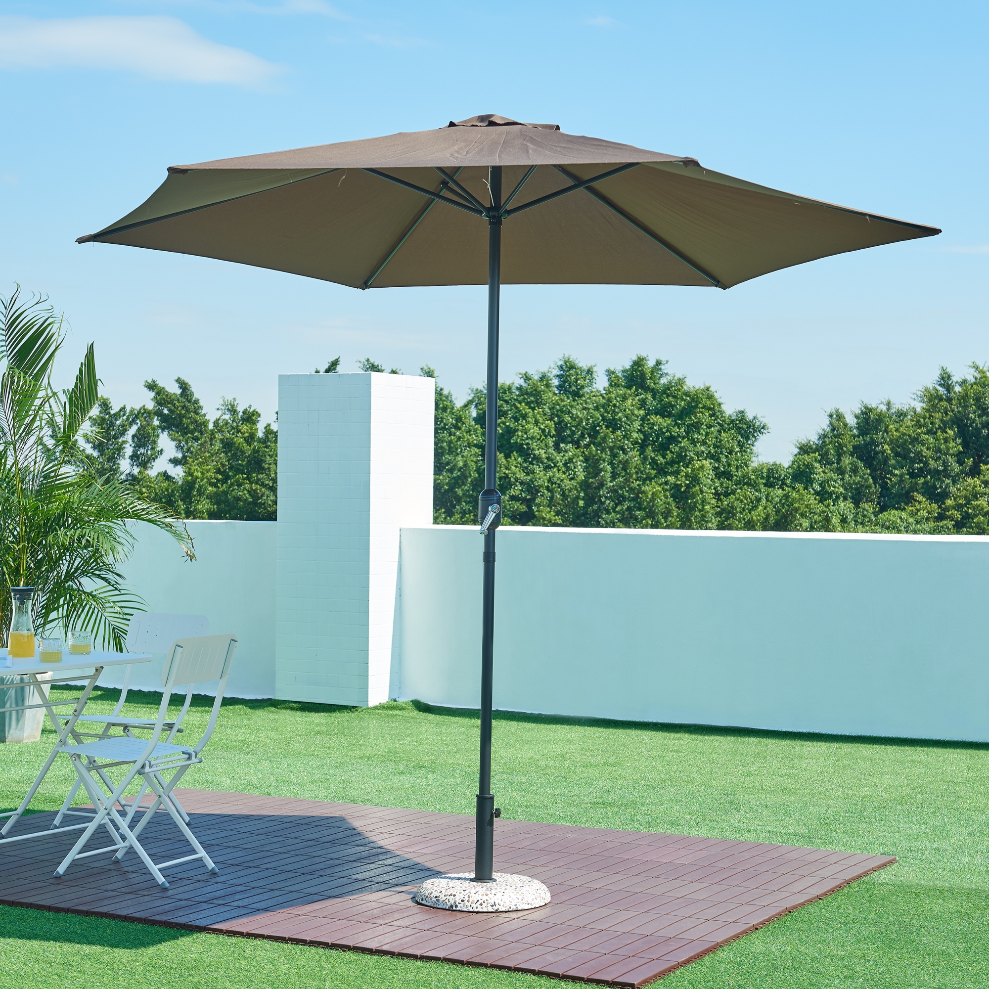 Suport pentru umbrelă Bitritto din beton 45x6 cm, aspect piatră