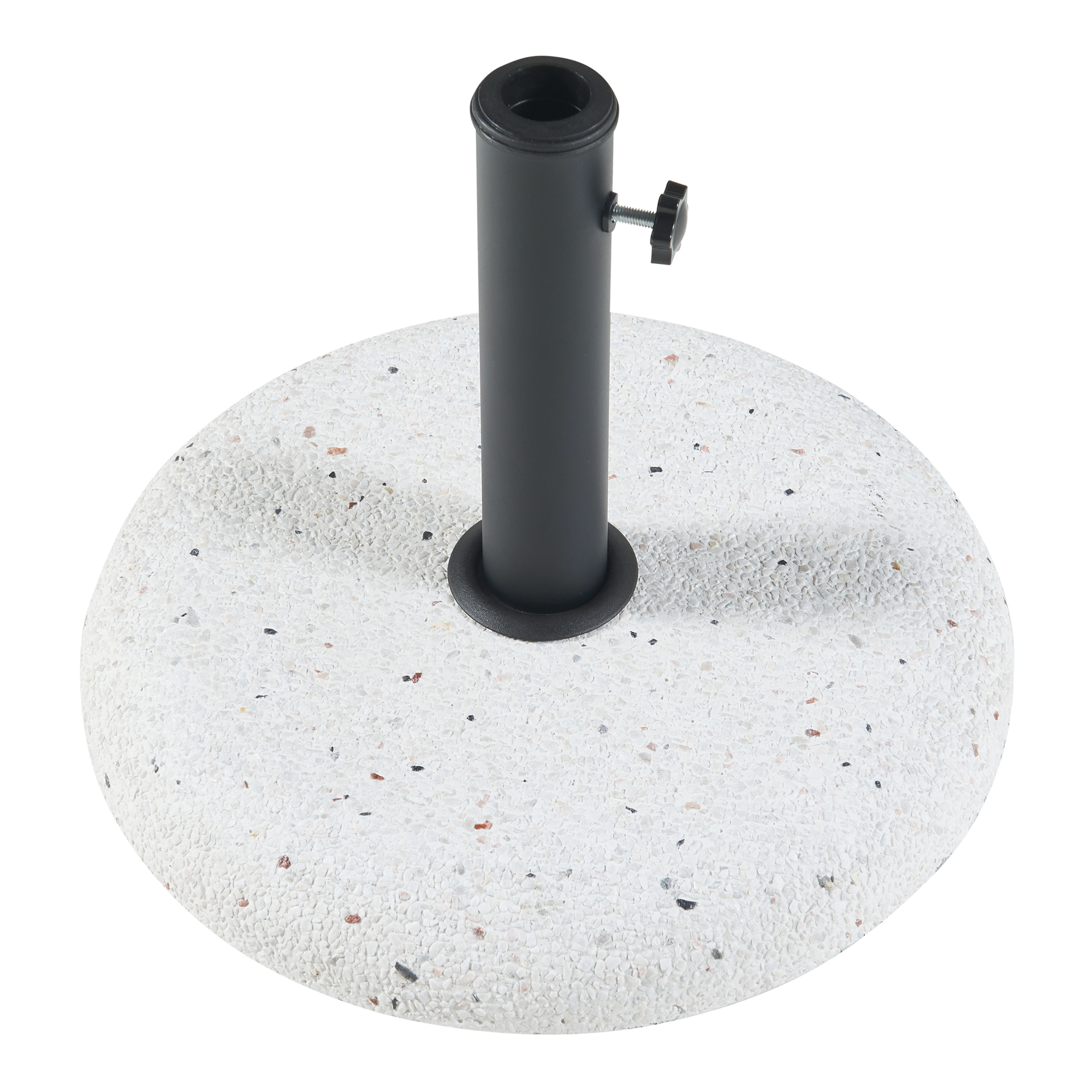 Suport pentru umbrelă Bitritto din beton, 45x6 cm, alb, aspect piatră