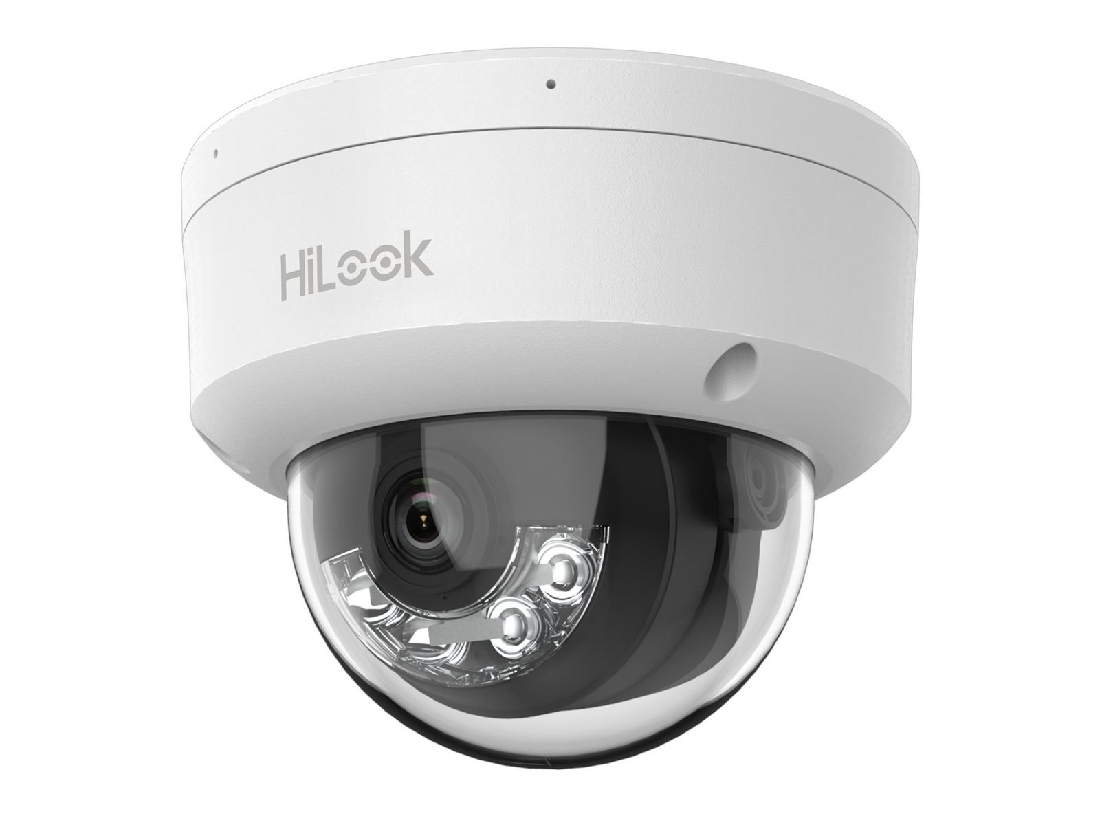 Camera supraveghere IP HiLook Hikvision IPC-D140HA-LUC, Smart Hybrid Light, 4MP, 2.8mm, iluminare duala 20m, microfon, PoE SafetyGuard Surveillance