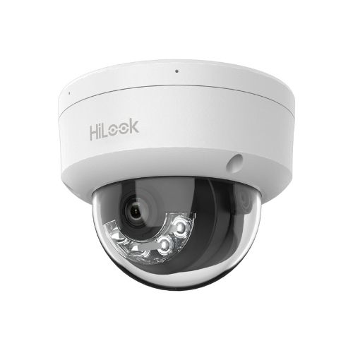 Camera supraveghere IP HiLook Hikvision IPC-D140HA-LUC, Smart Hybrid Light, 4MP, 2.8mm, iluminare duala 20m, microfon, PoE SafetyGuard Surveillance