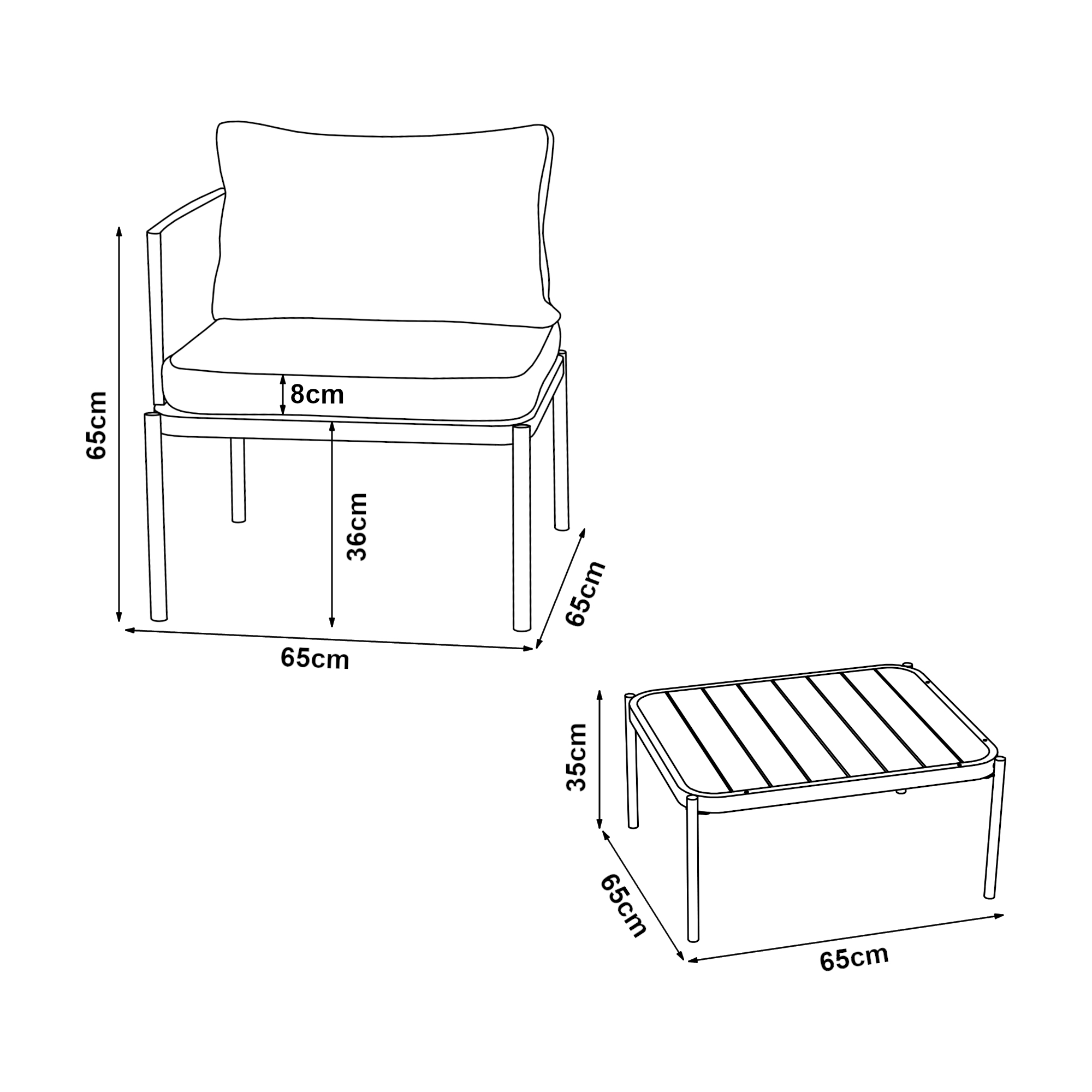Set mobilier de grădină Accettura, 3 piese, aluminiu gri