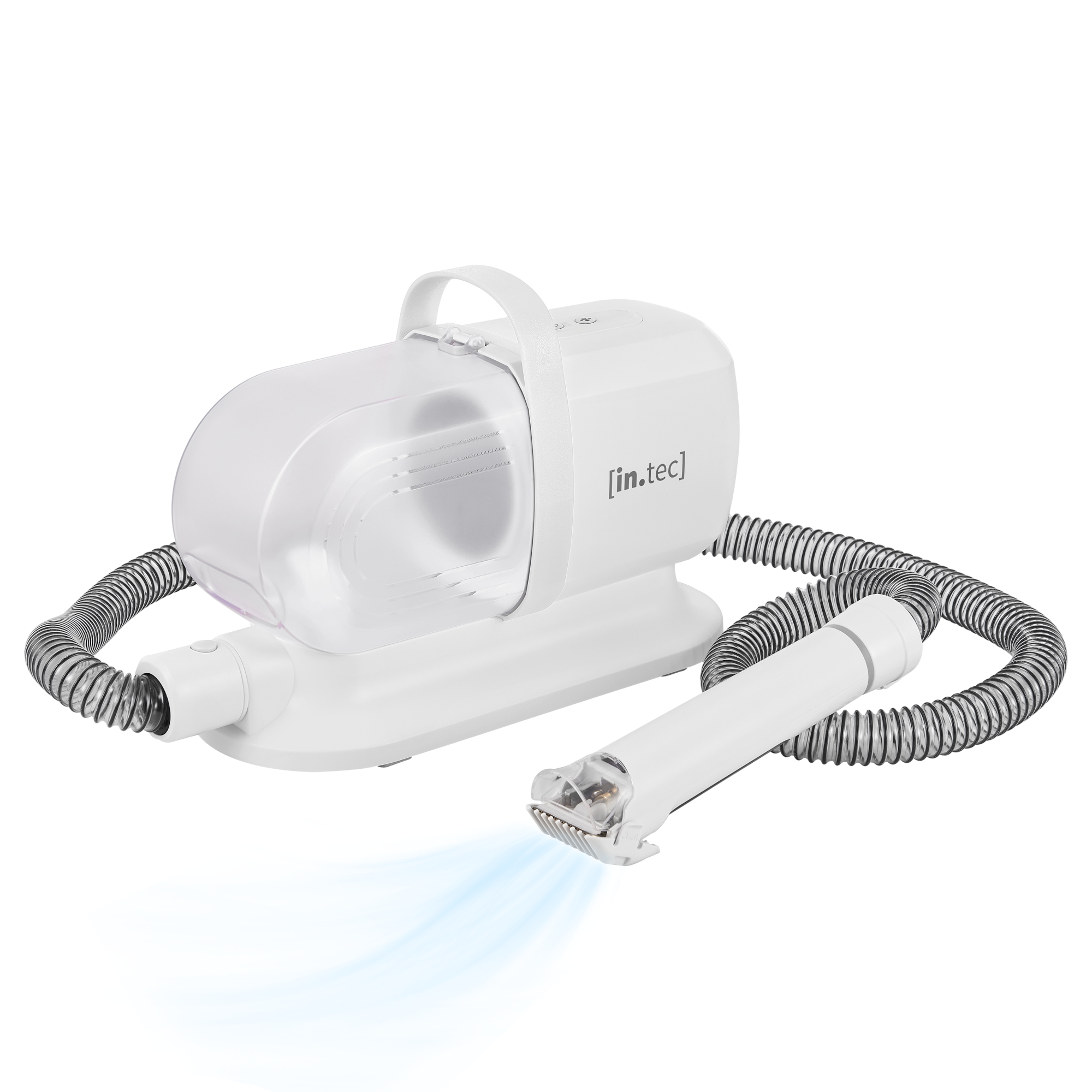 Set îngrijire animale 5 în 1 cu aspirator și mașină de tuns Amesbury alb