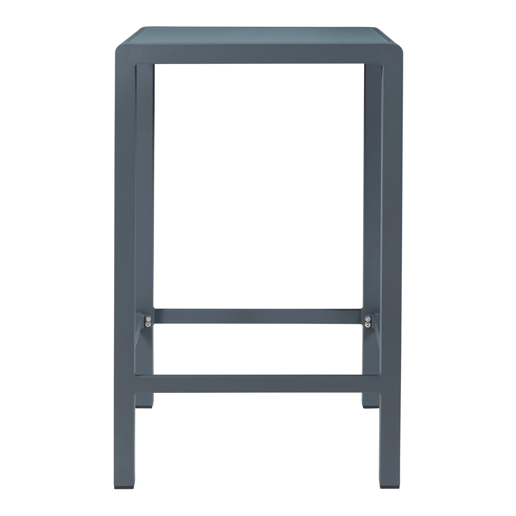 Masă de bar pentru exterior Avise din aluminiu și sticlă, antracit