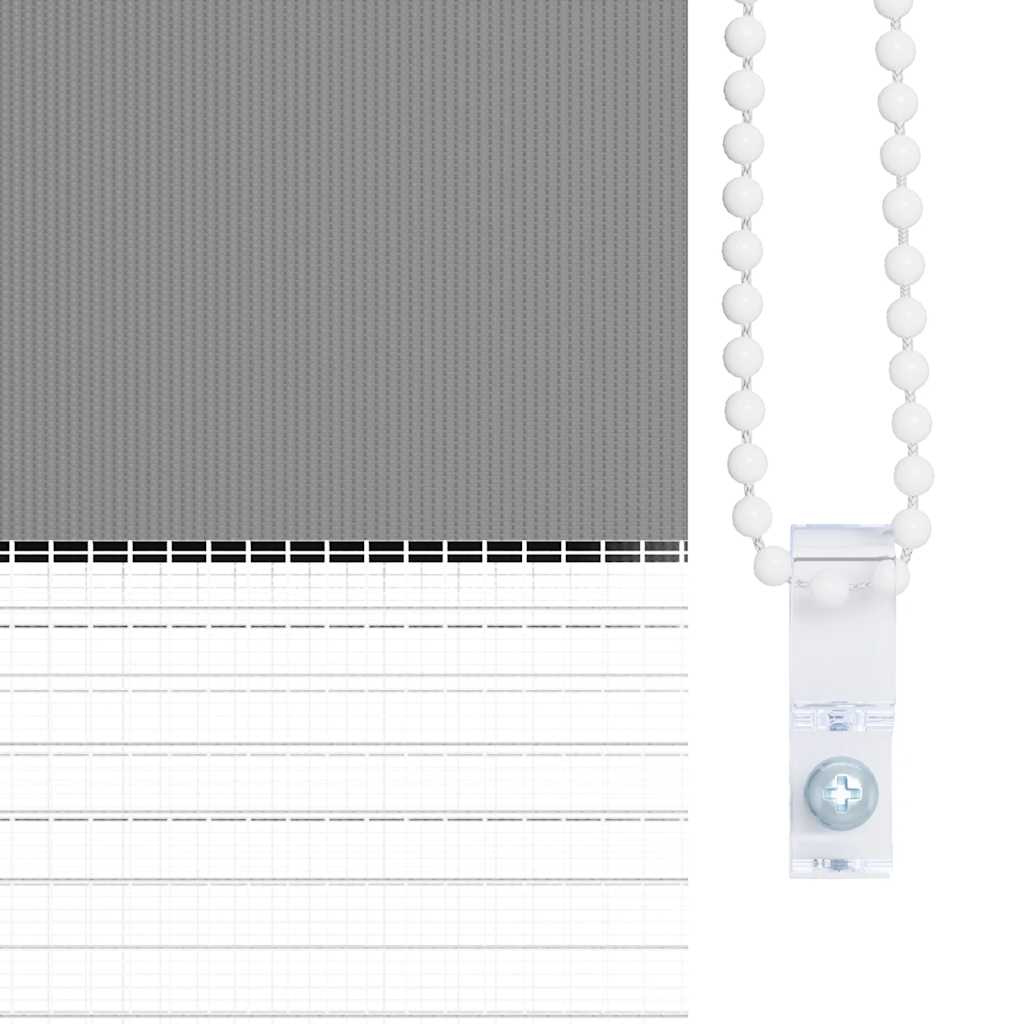 Jaluzea Zebră 40,9x100 cm Lățime material 36,7 cm gri GartenMobel Dekor