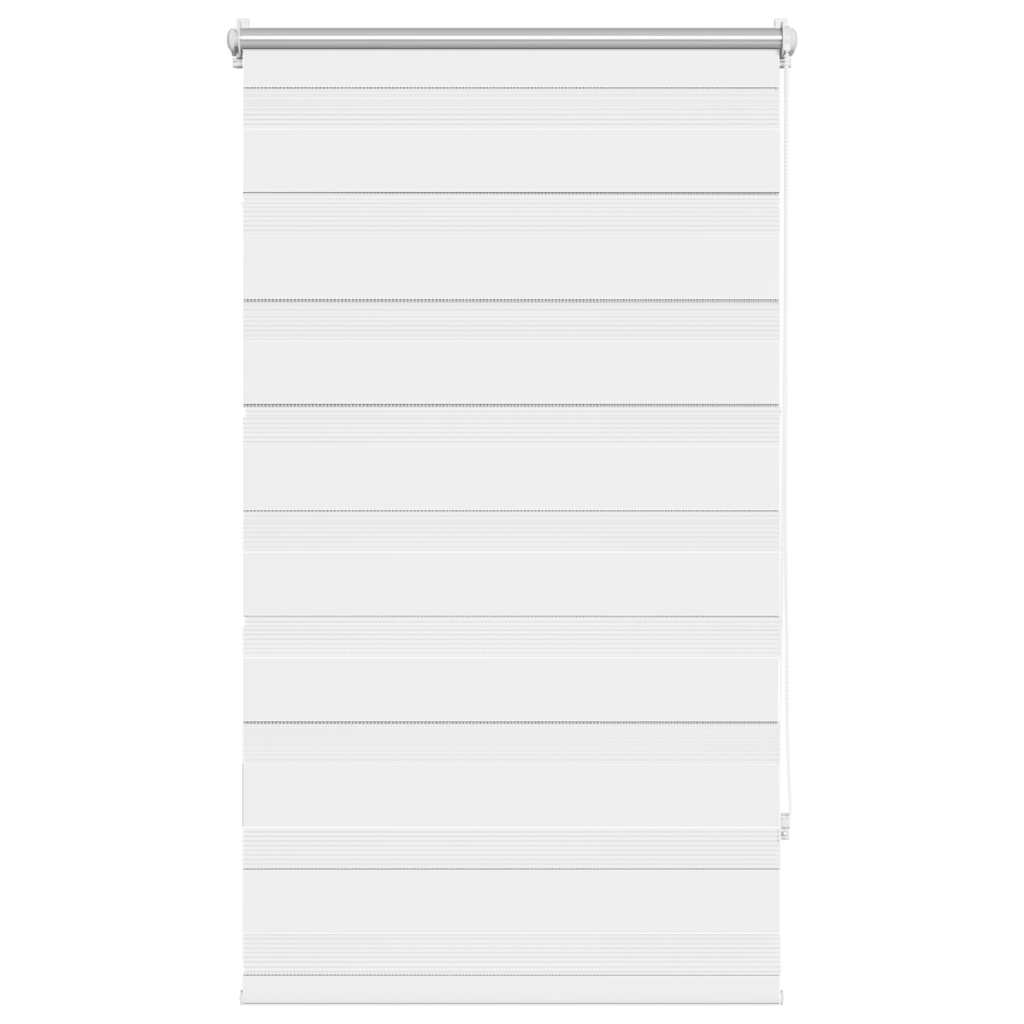 Jaluzea Zebră 70,9x120 cm Lățime material 66,7 cm alb GartenMobel Dekor