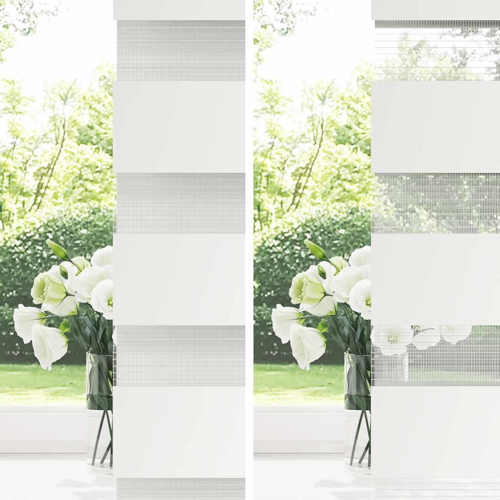 Jaluzea Zebră 70,9x120 cm Lățime material 66,7 cm alb GartenMobel Dekor