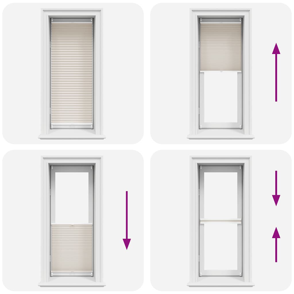 Jaluzea plisată, crem, 50x150 cm GartenMobel Dekor