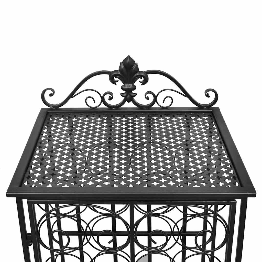 Suport sticle de vin pentru 28 de sticle, metal GartenMobel Dekor