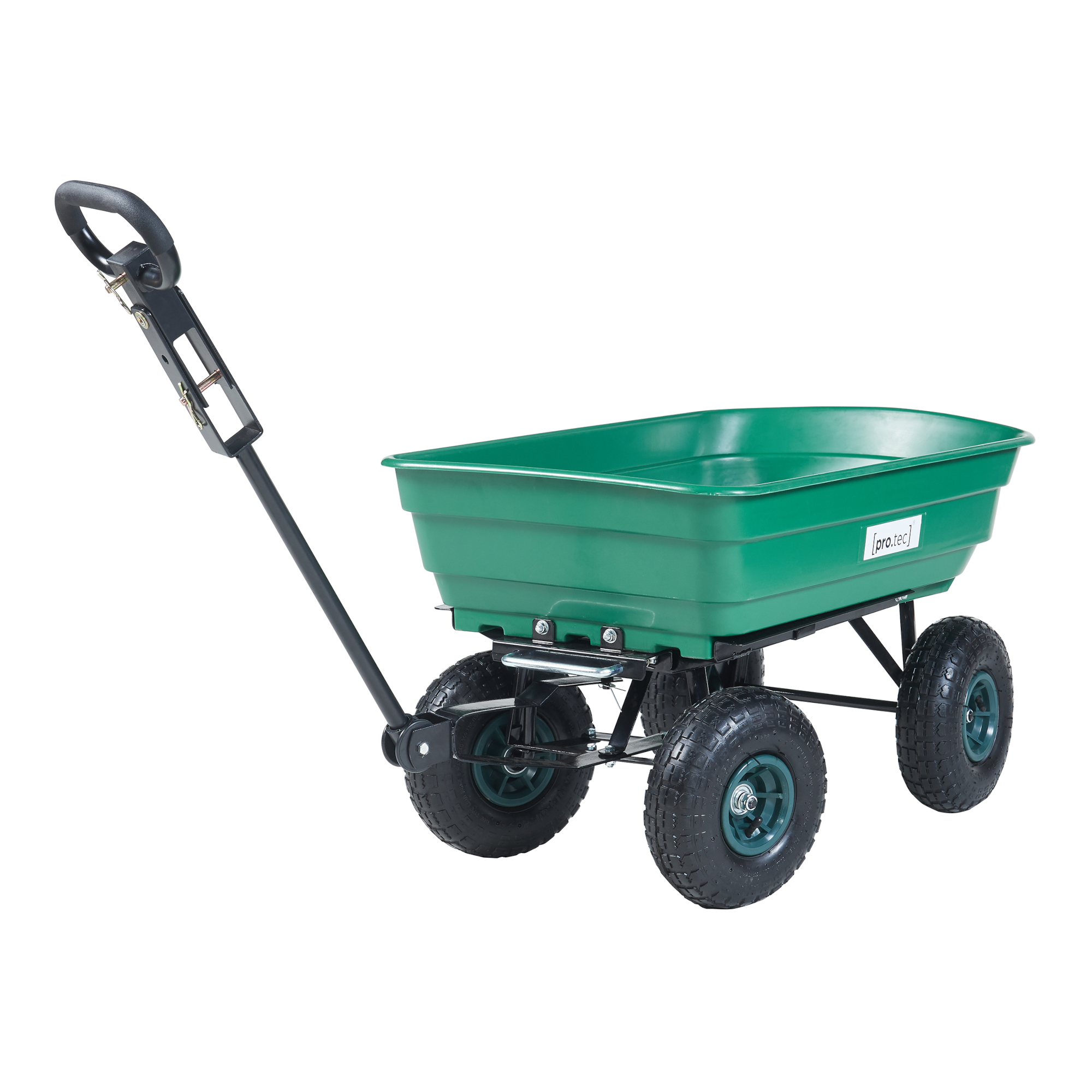 Cărucior de transport grădină Corfinio 250 kg, verde/negru