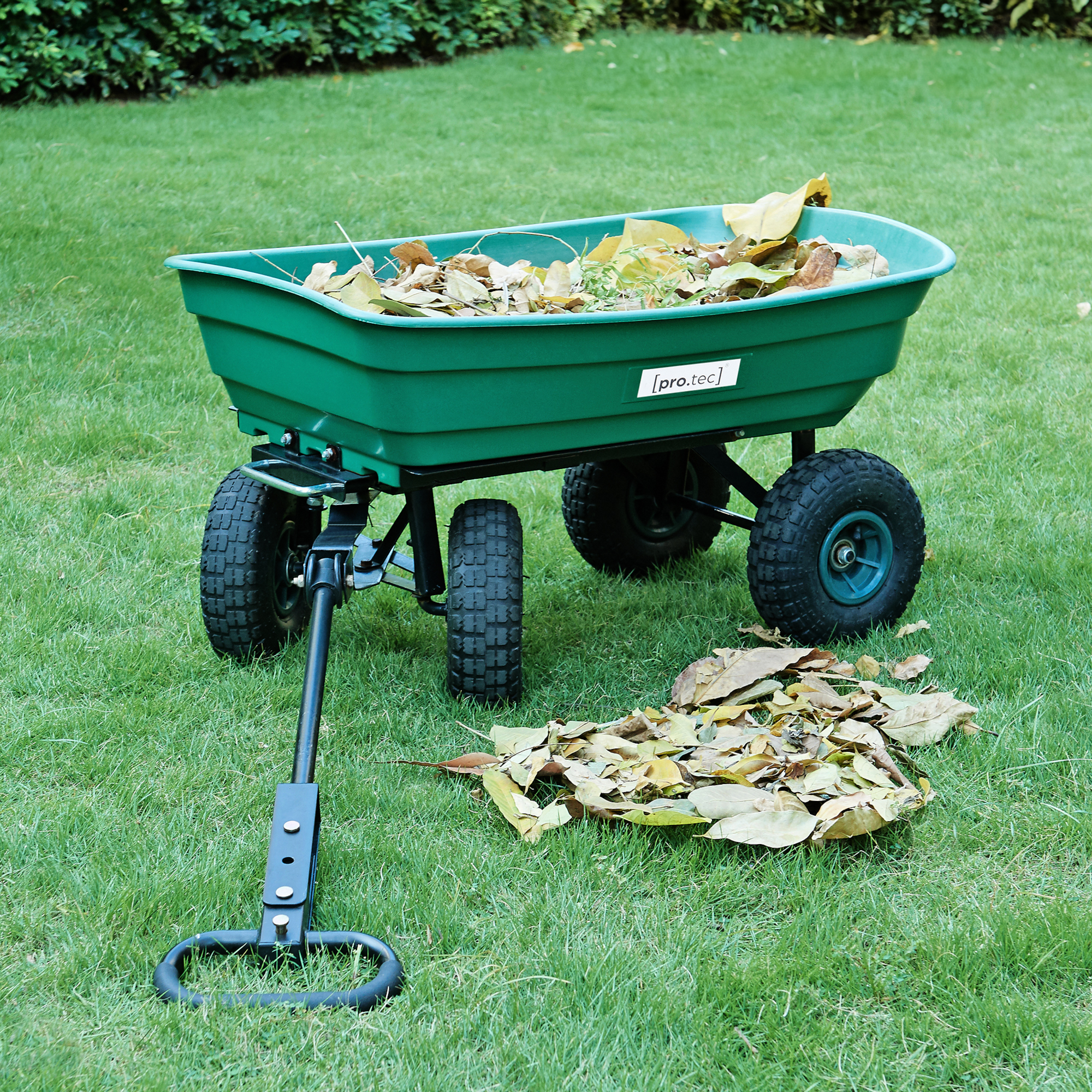 Cărucior de transport grădină Corfinio 250 kg, verde/negru