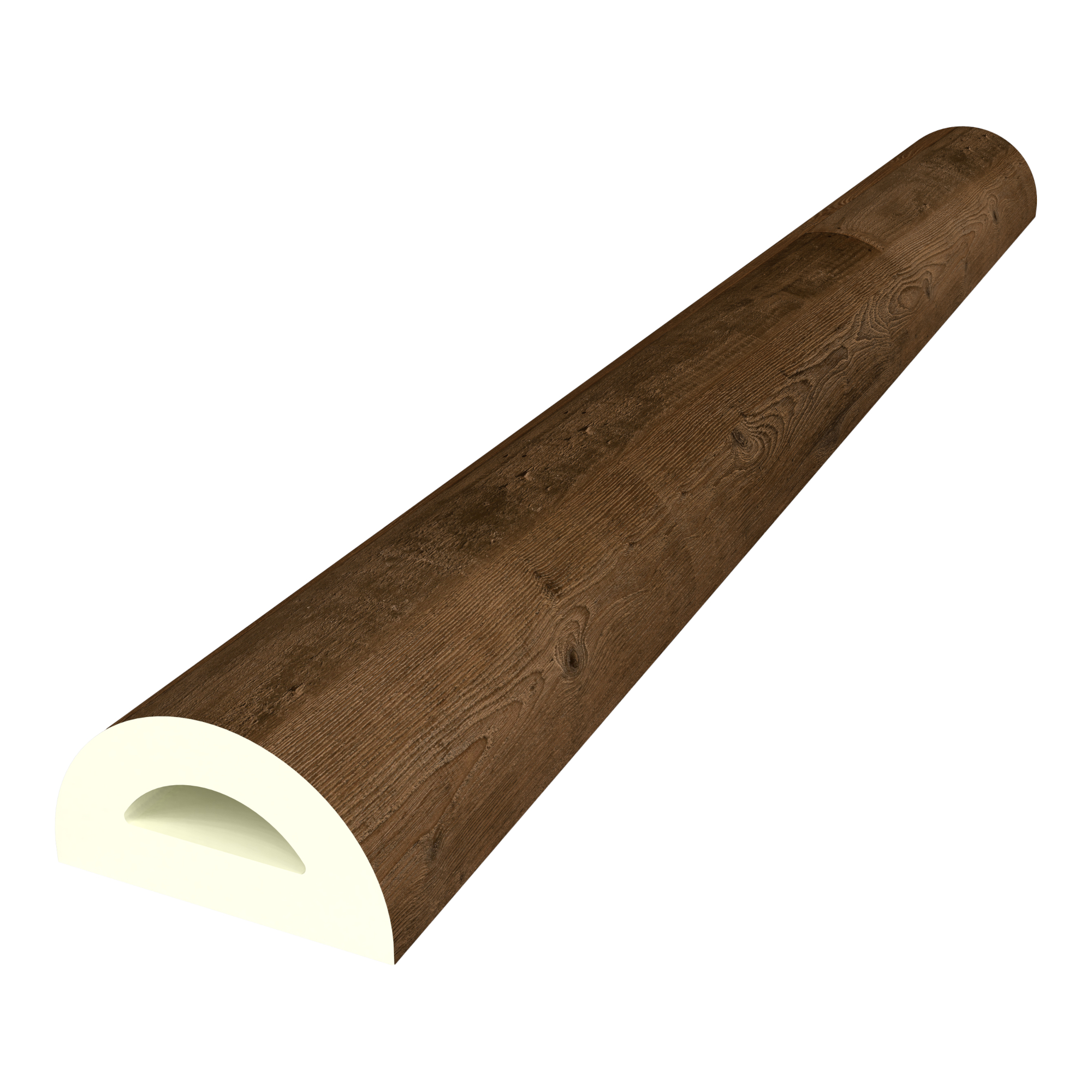 Set 2 placări pentru trepte din PVC Bunschoten, lemn închis