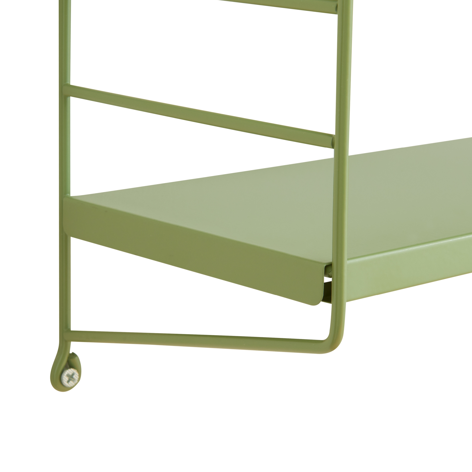 Set 3 rafturi modulare de perete Strängnäs, verde oliv, din oțel