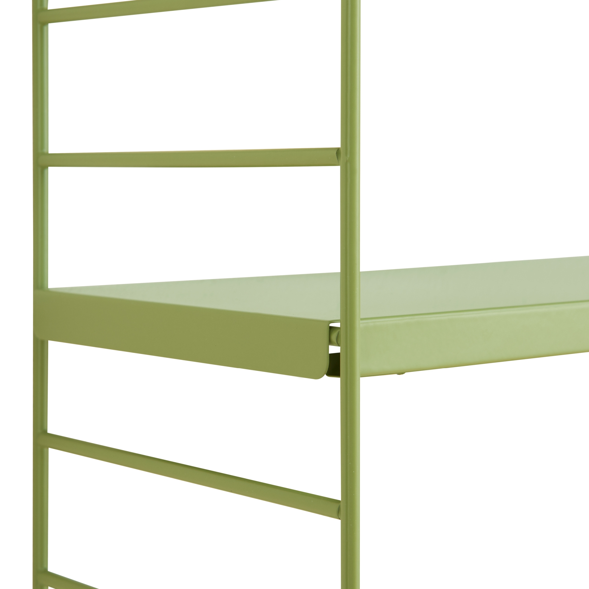 Set 3 rafturi modulare de perete Strängnäs, verde oliv, din oțel