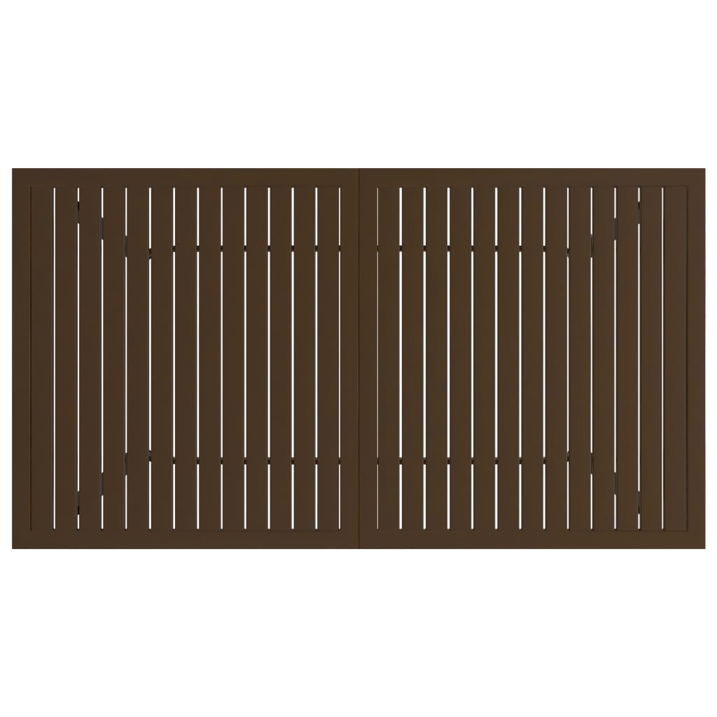 Masă de grădină, maro, 140x80x72 cm , oțel GartenMobel Dekor