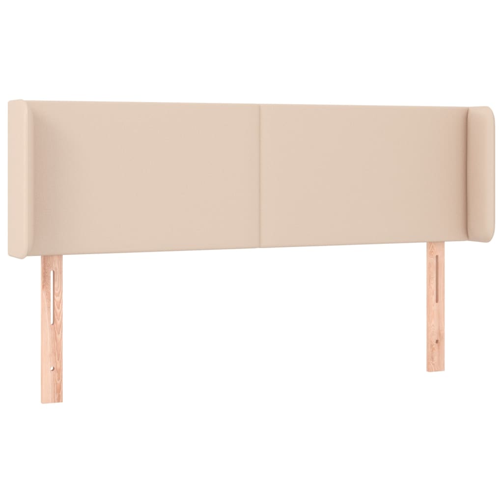 Tăblie de pat cu LED cappuccino 147x16x78/88 cm piele ecologică GartenMobel Dekor