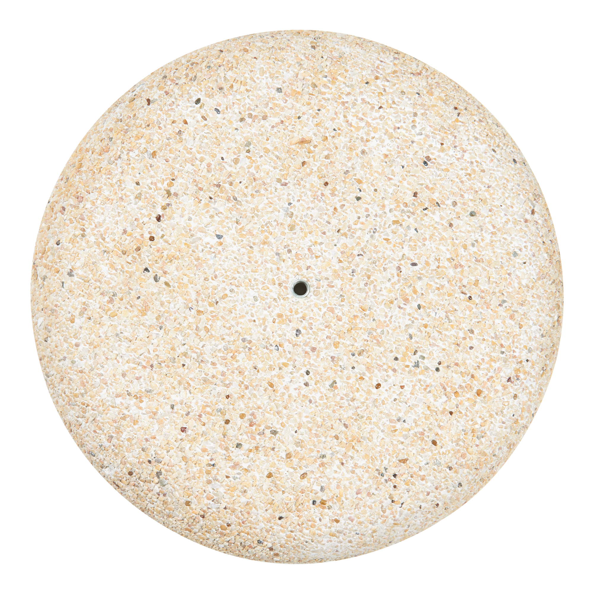 Suport pentru umbrelă Bitritto din beton Ø45x6 cm, aspect piatră, bej