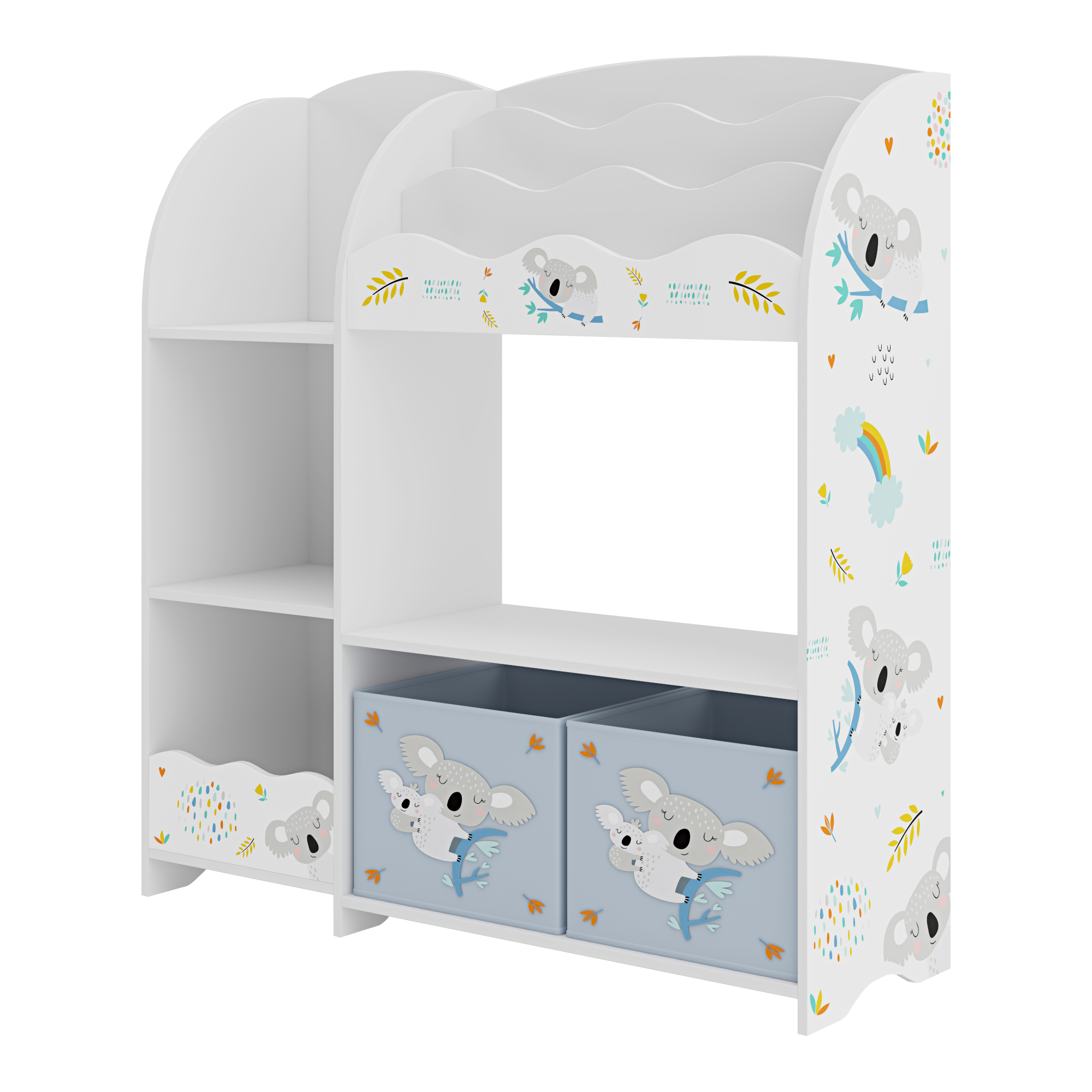 Bibliotecă pentru copii Lysekil 100x93x30 cm cu motiv koala