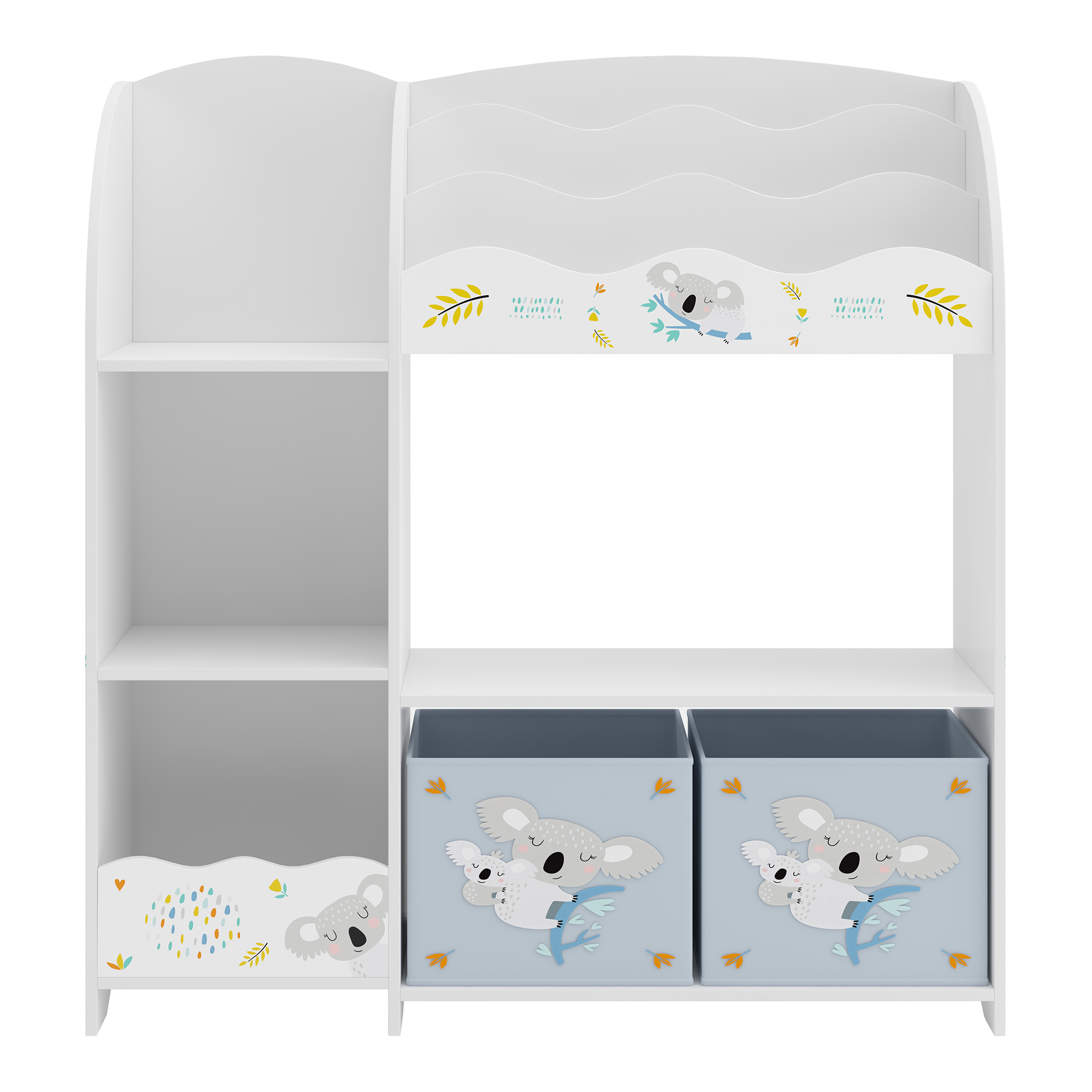 Bibliotecă pentru copii Lysekil 100x93x30 cm cu motiv koala