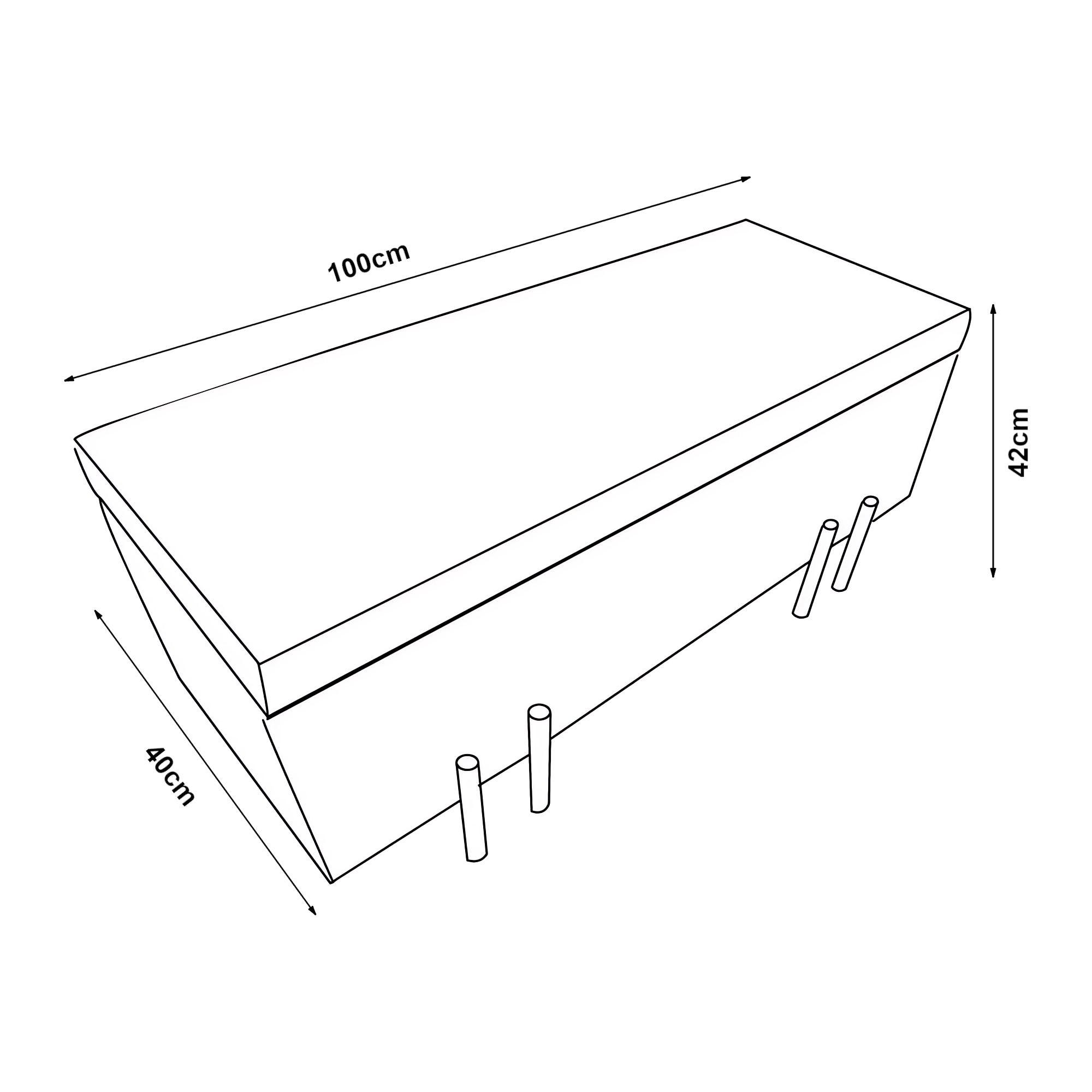 Banchetă cu spațiu de depozitare Dals, catifea gri, 100x40x42 cm