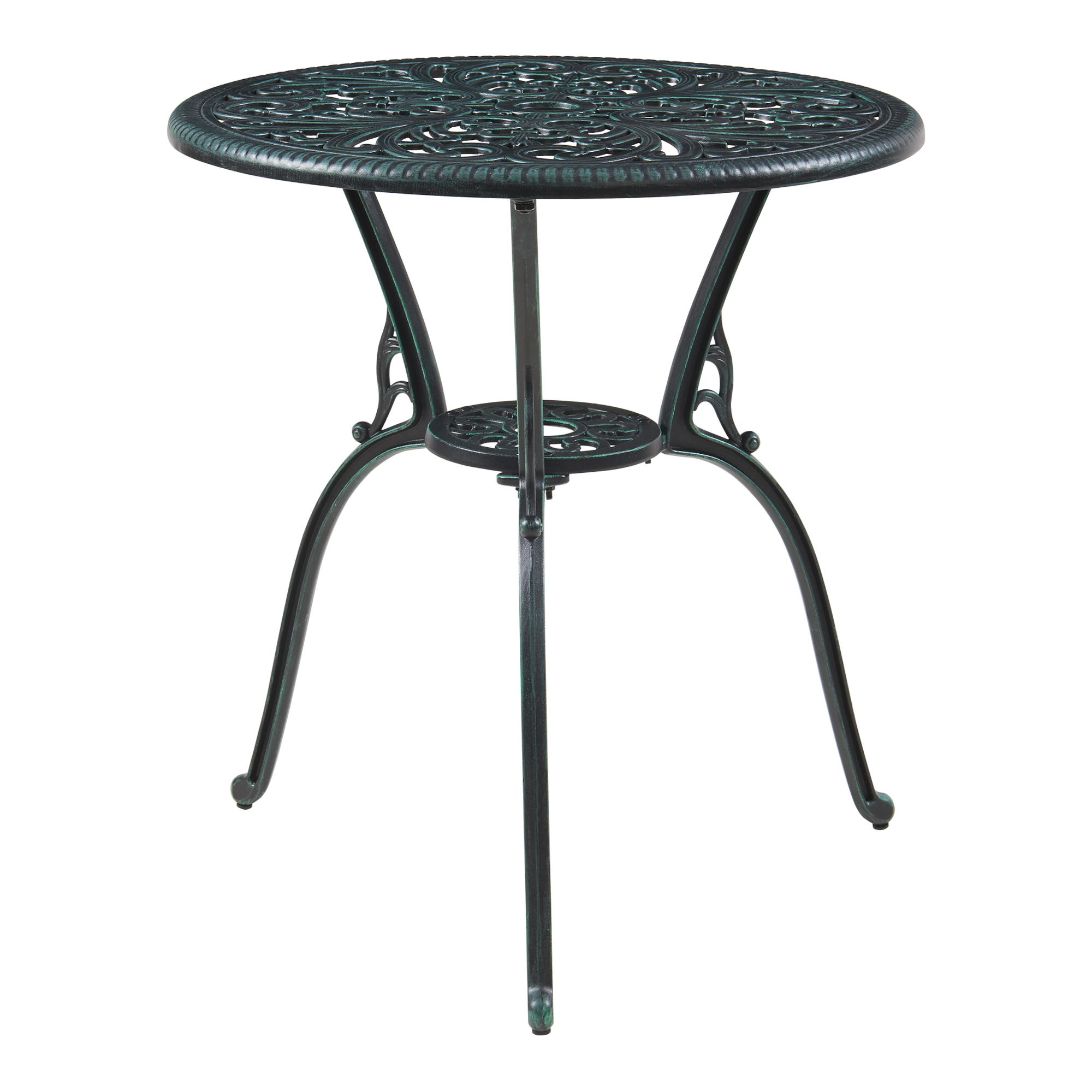 Set bistro de grădină Lupsam, 3 piese, aluminiu turnat, gri închis