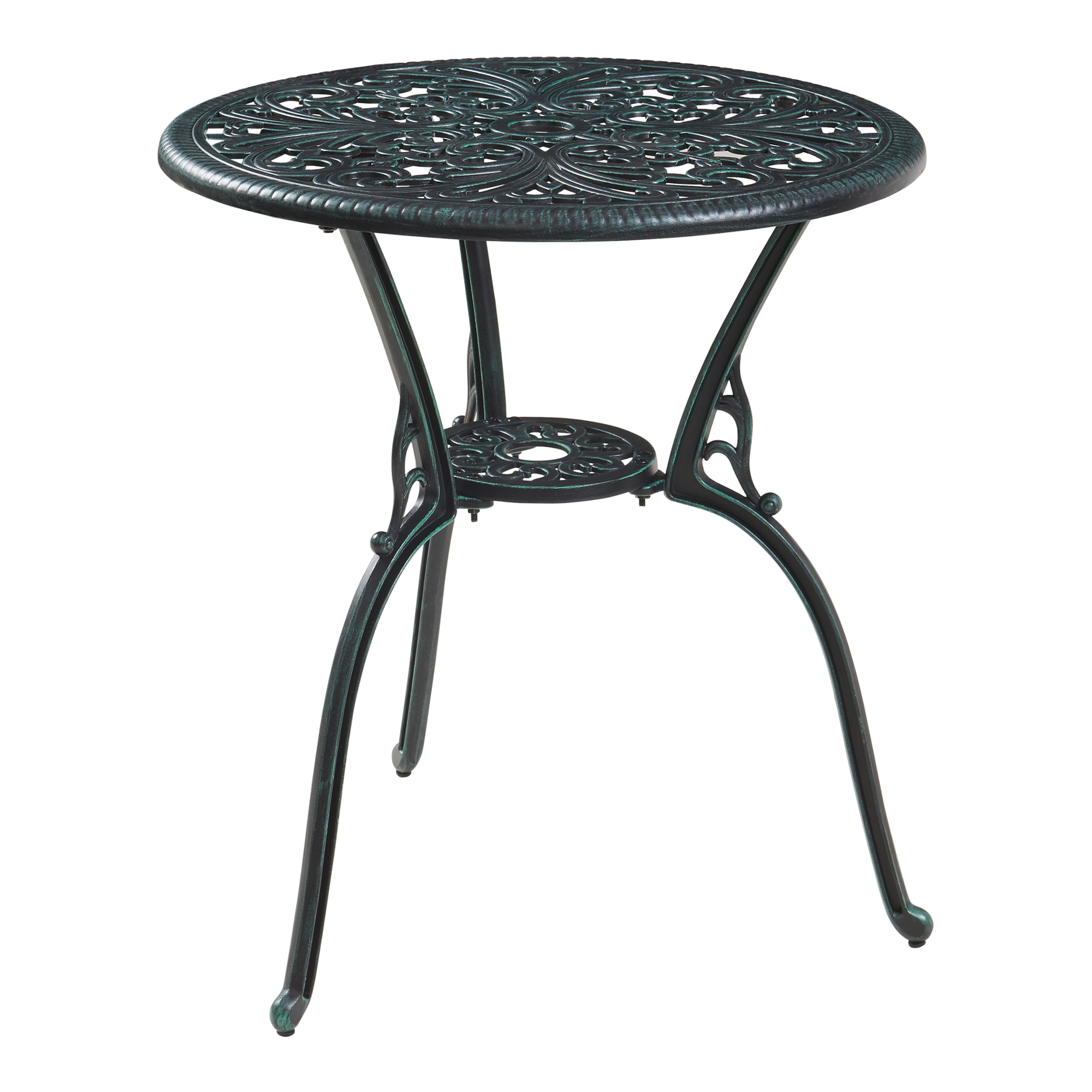 Set bistro de grădină Lupsam, 3 piese, aluminiu turnat, gri închis