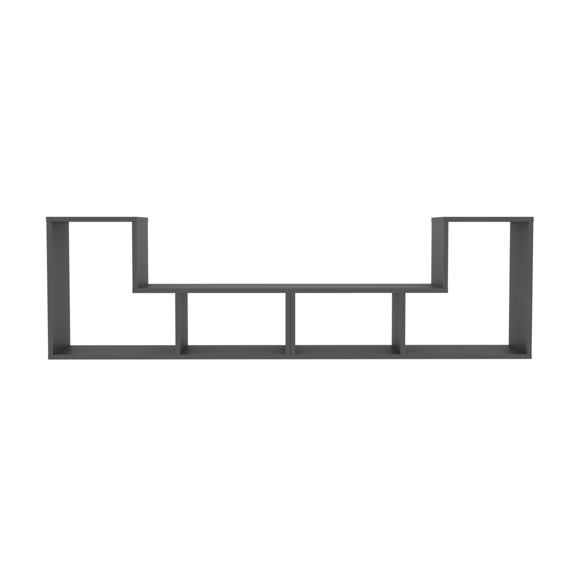 Set mobilier modular Hustersurd, 2 piese, antracit, multifunctional