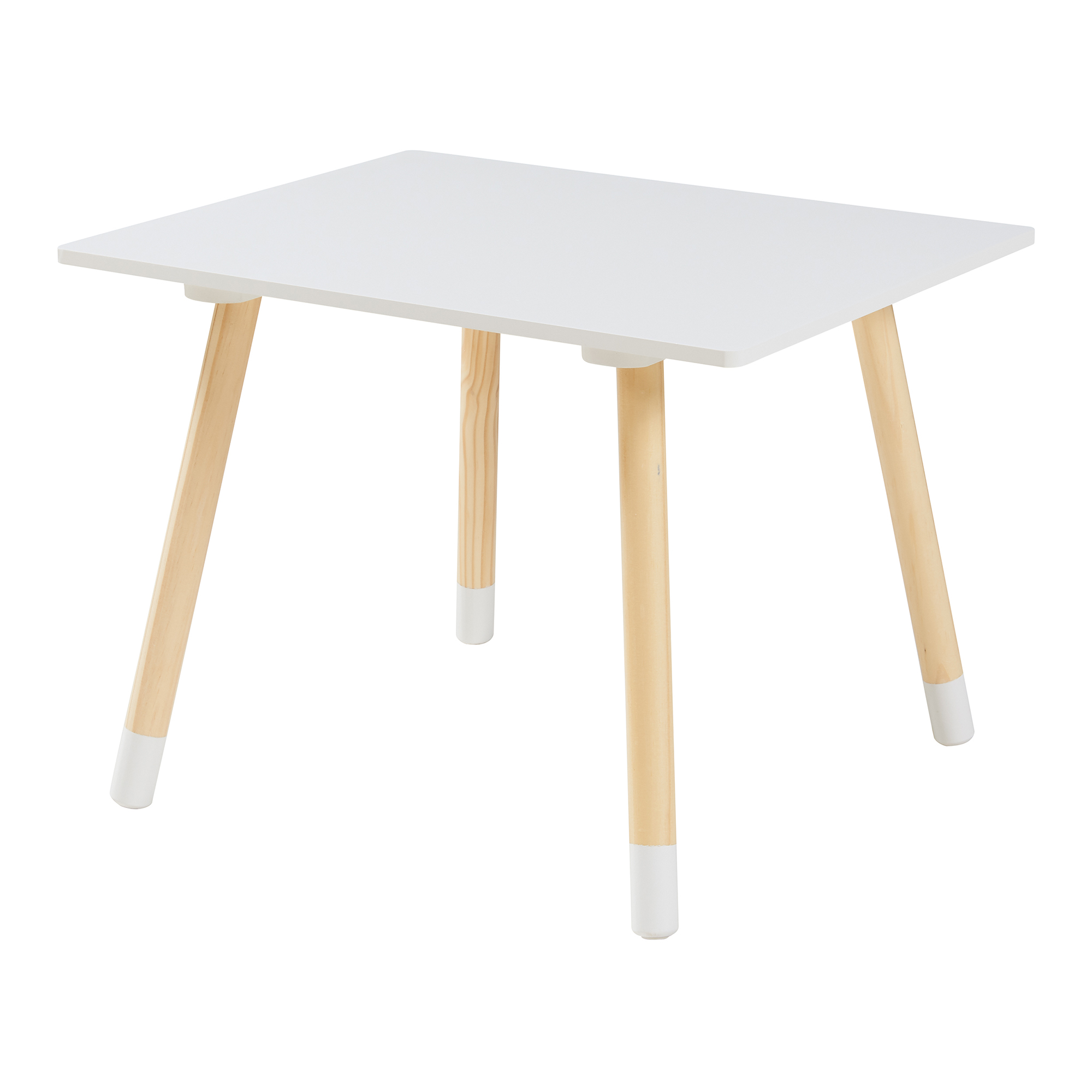 Set masă și 2 scaune pentru copii Hovle, design nori, alb