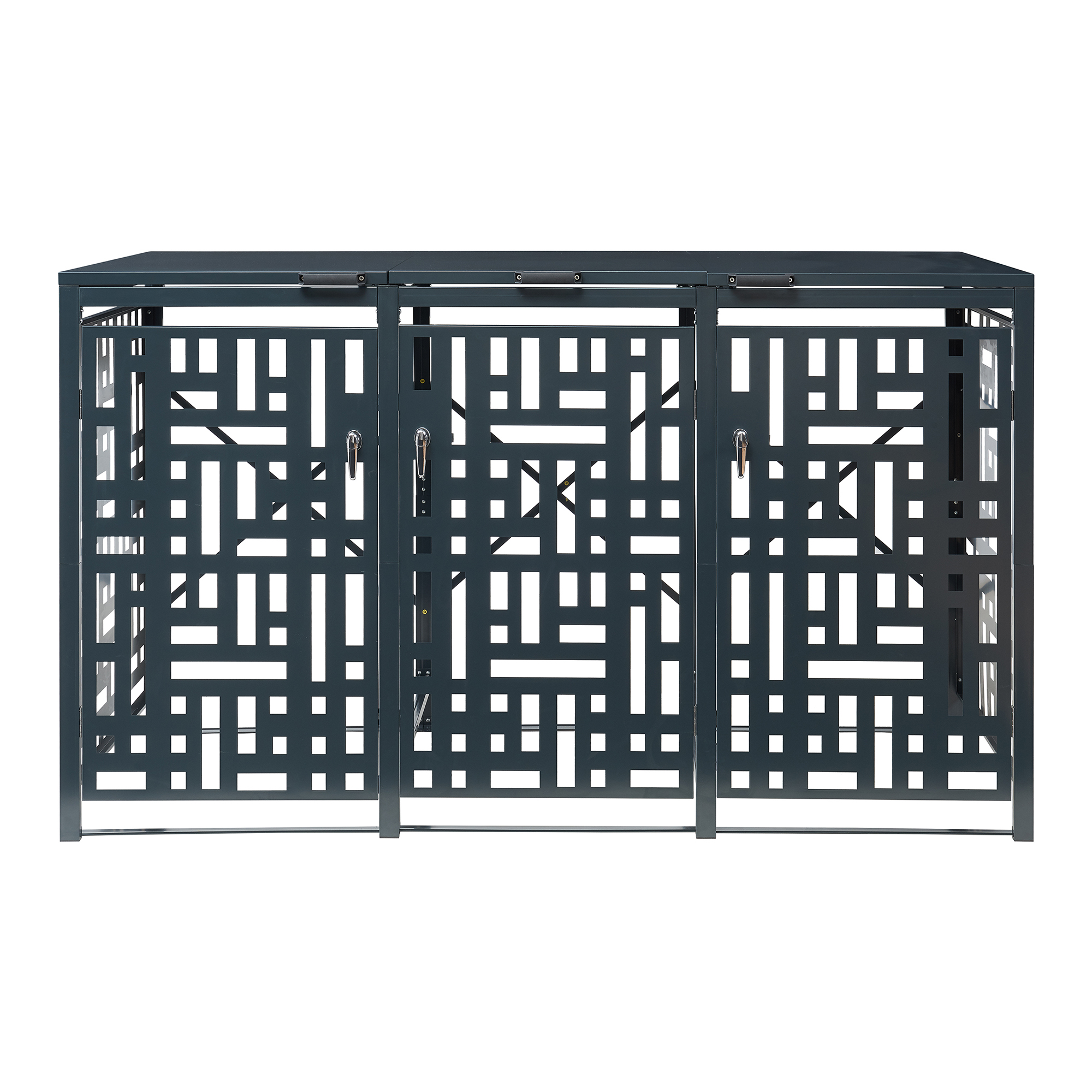 Masca pubele Bernalda pentru 3 recipiente 240 L, otel antracit