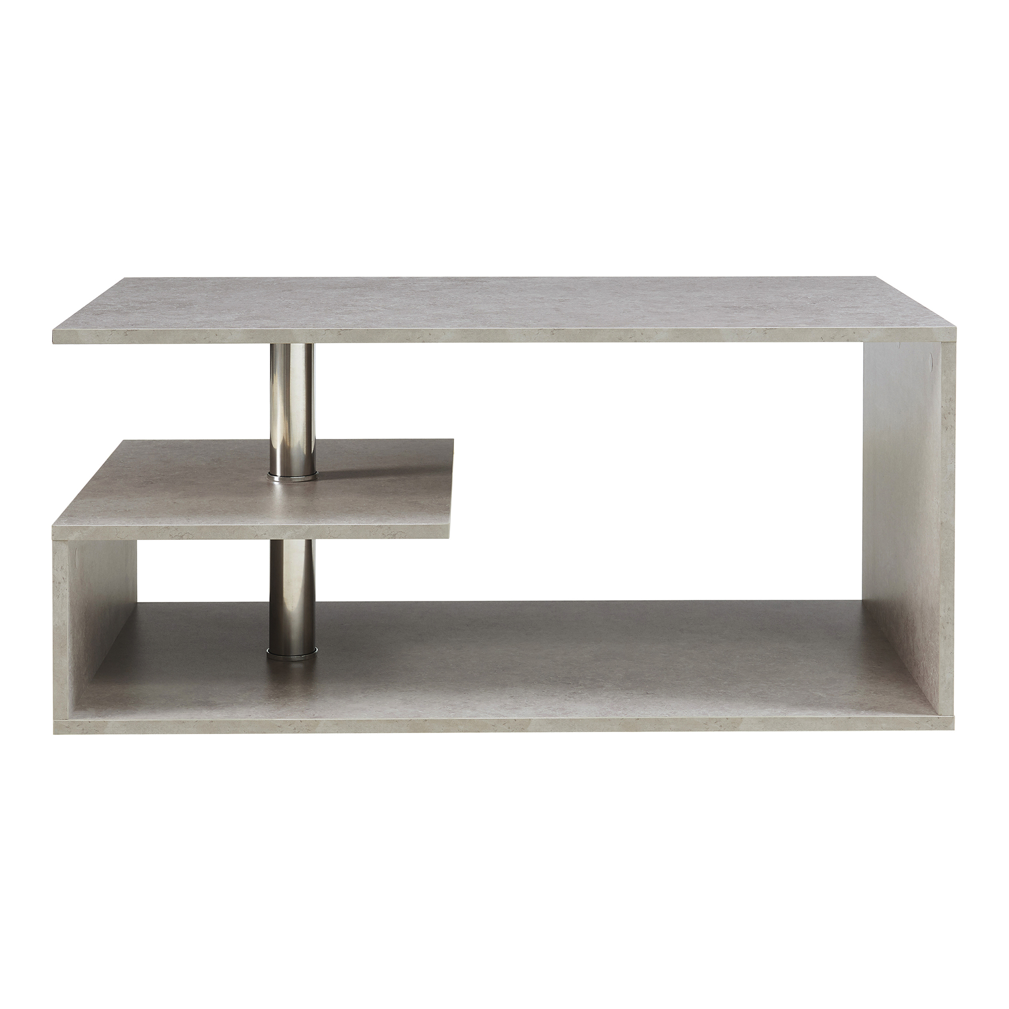 Masuta de cafea Haarlem 90x50x41 cm, aspect beton deschis