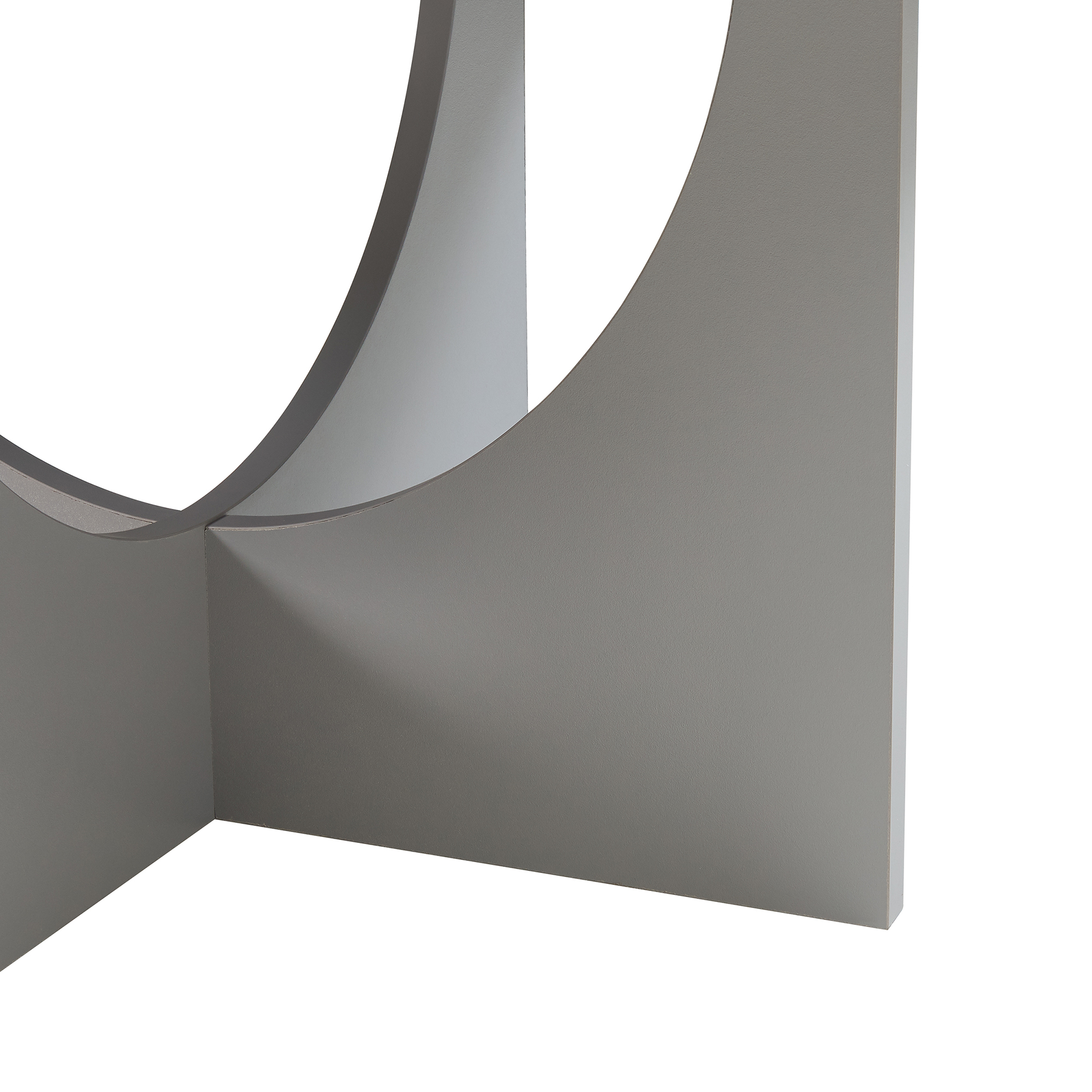 Masă de cafea Rindal 80 x 41,5 cm, gri deschis, rotundă