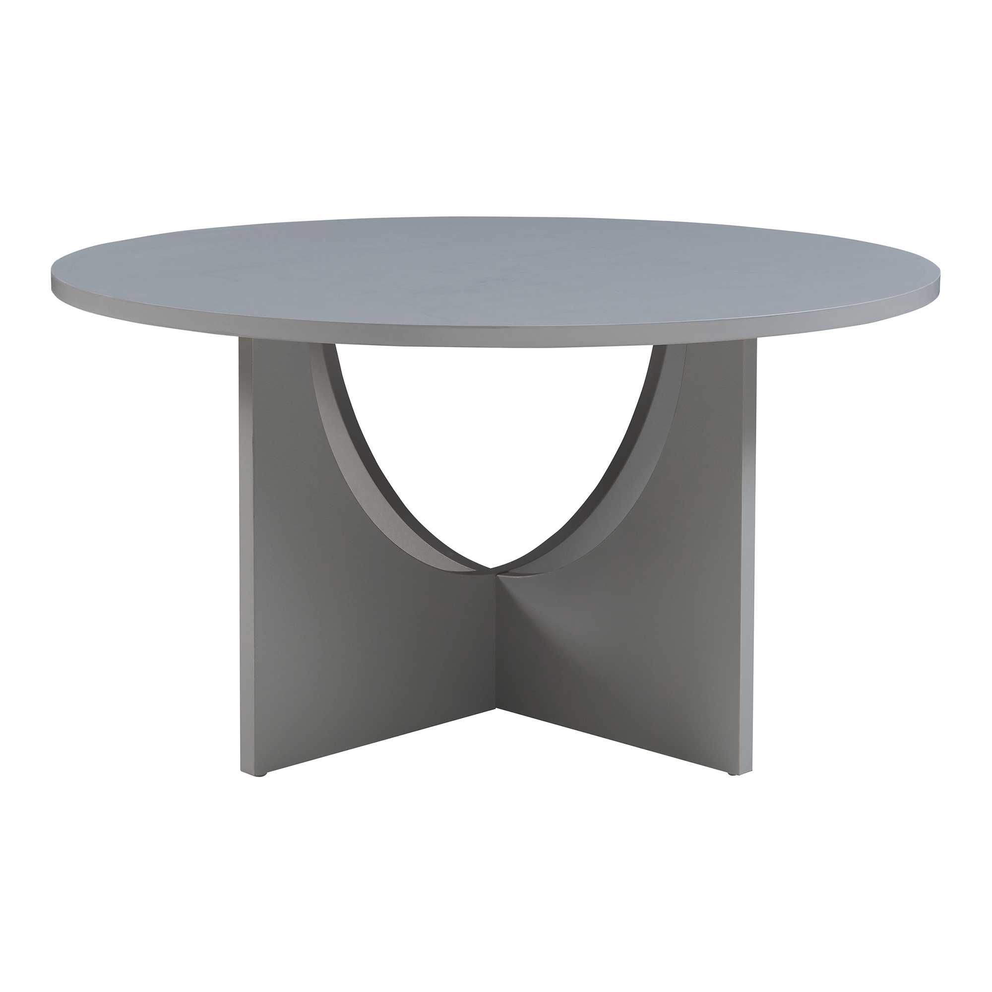 Masă de cafea Rindal 80 x 41,5 cm, gri deschis, rotundă