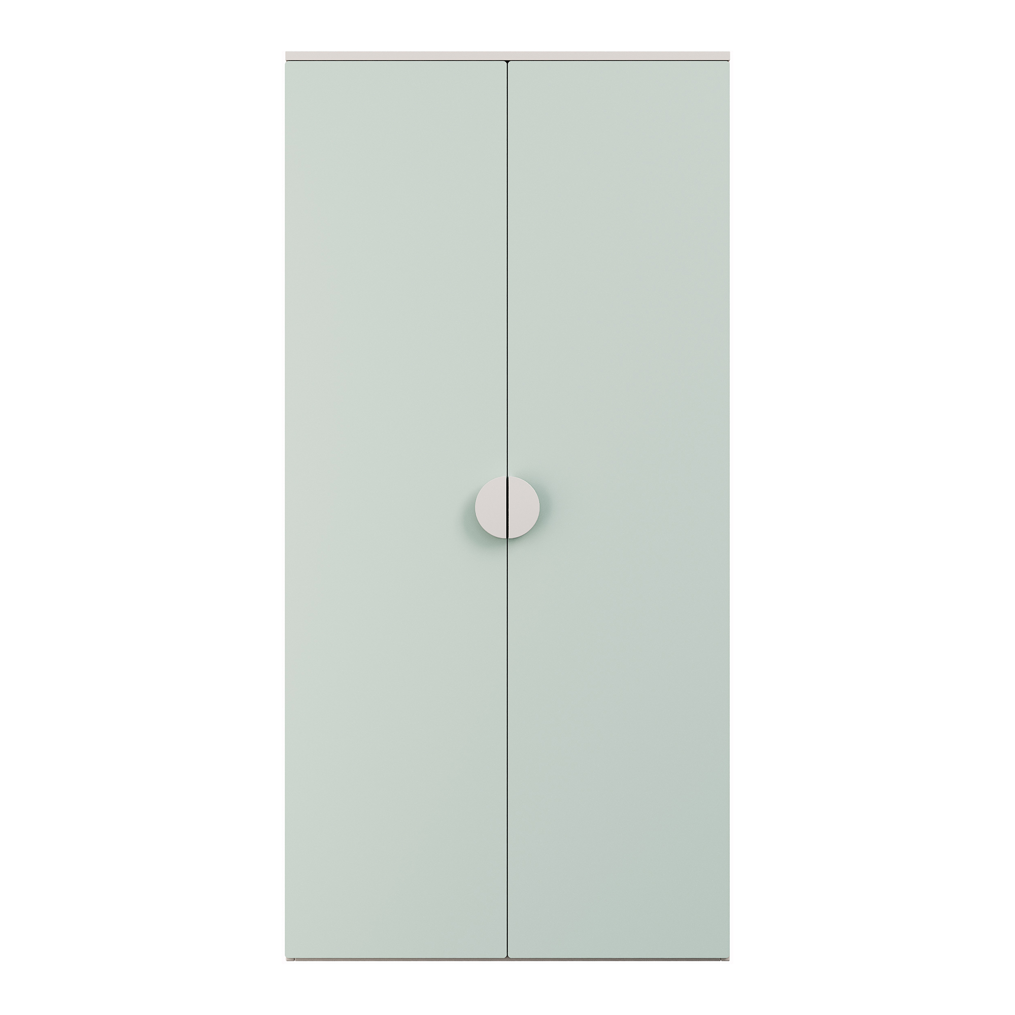 Dulap pentru copii Sandnes 123x60x40 cm alb și verde mentă