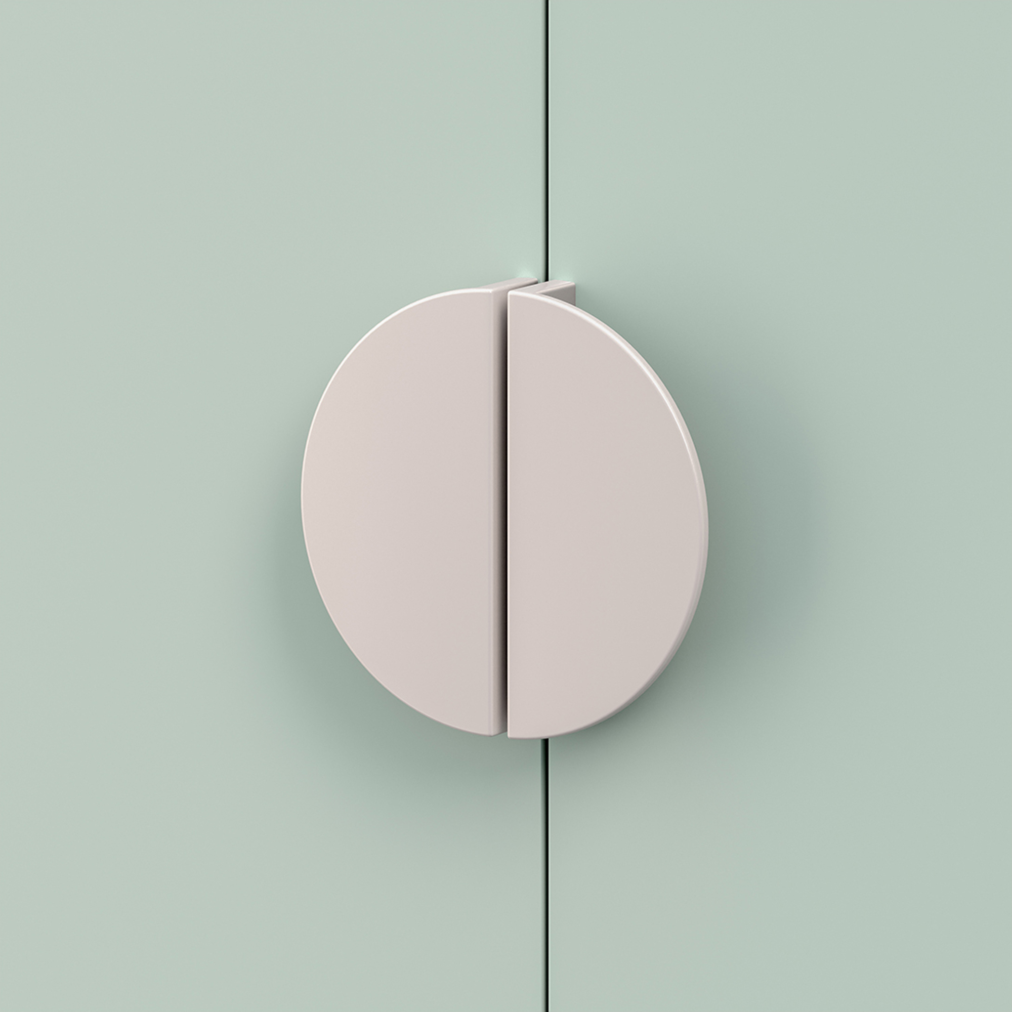 Dulap pentru copii Sandnes 123x60x40 cm alb și verde mentă