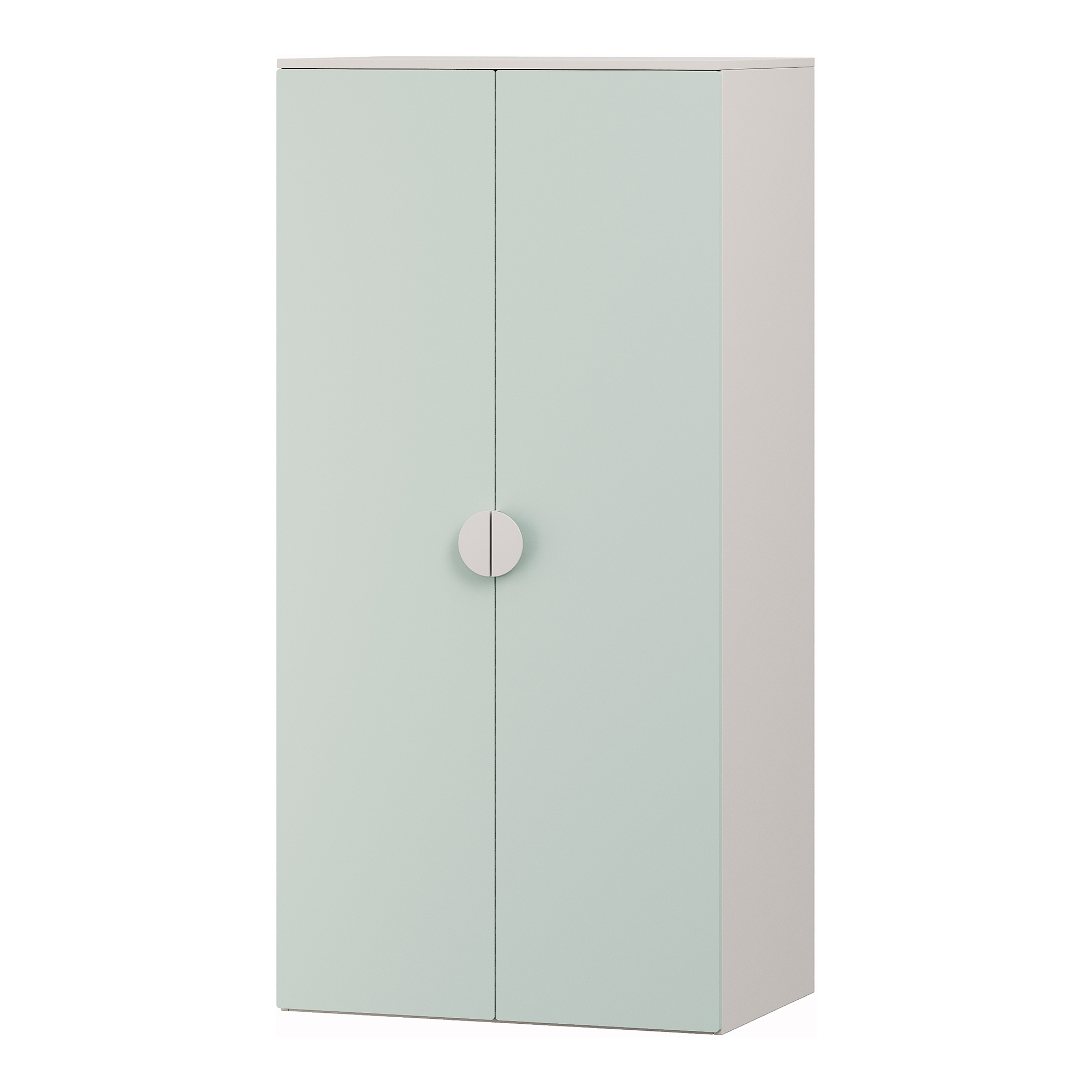 Dulap pentru copii Sandnes 123x60x40 cm alb și verde mentă