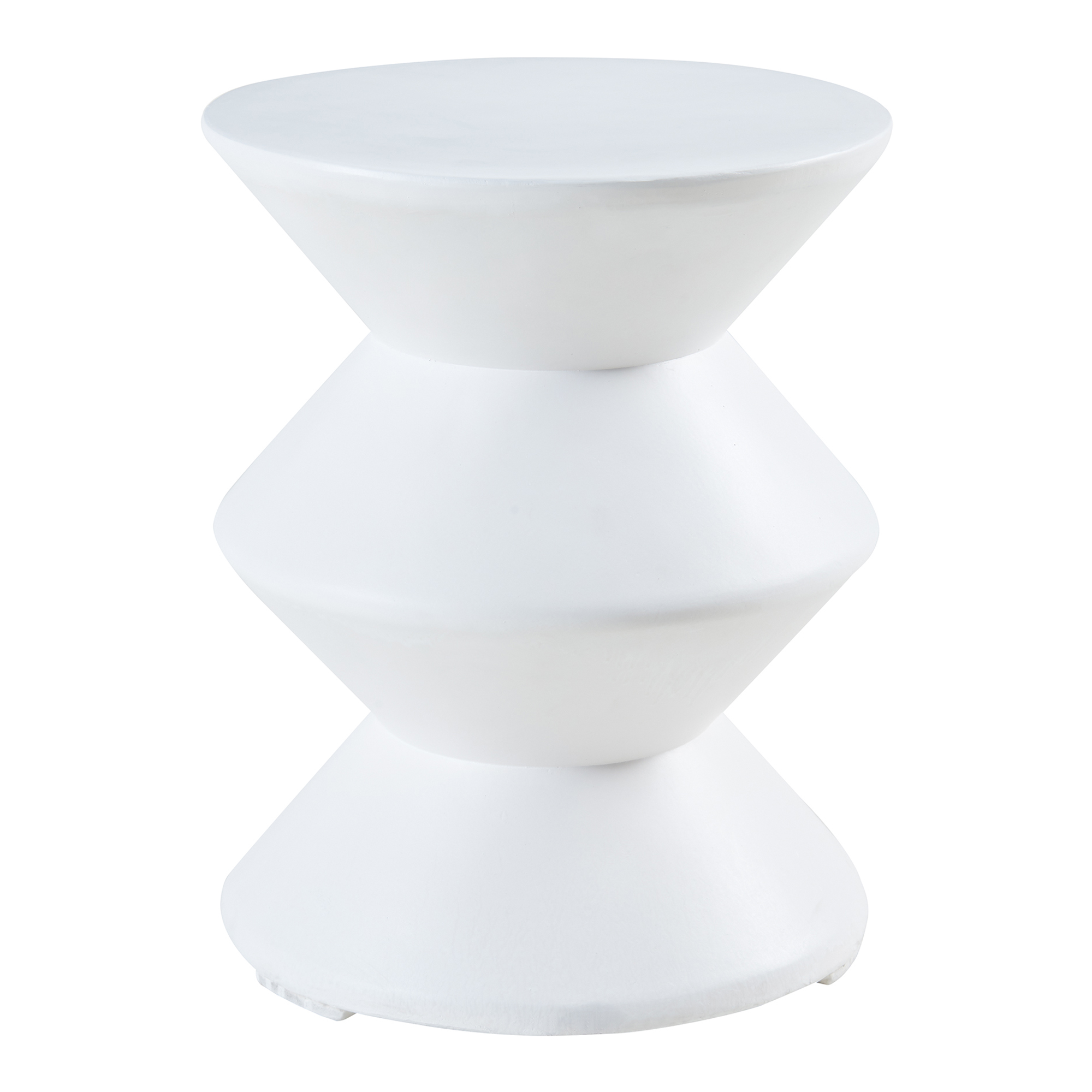 Masă laterală Kyppeslo albă 47x36,5 cm pentru living și dormitor