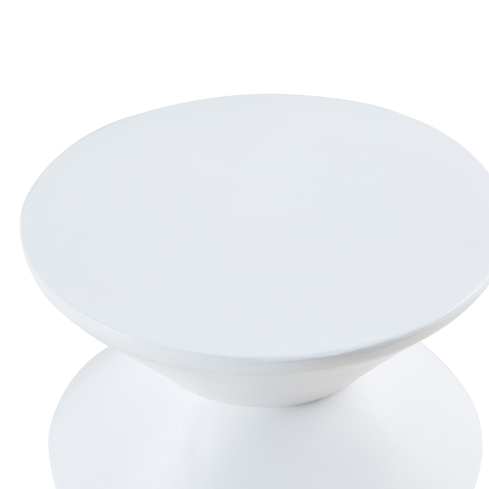 Masă laterală Kyppeslo albă 47x36,5 cm pentru living și dormitor