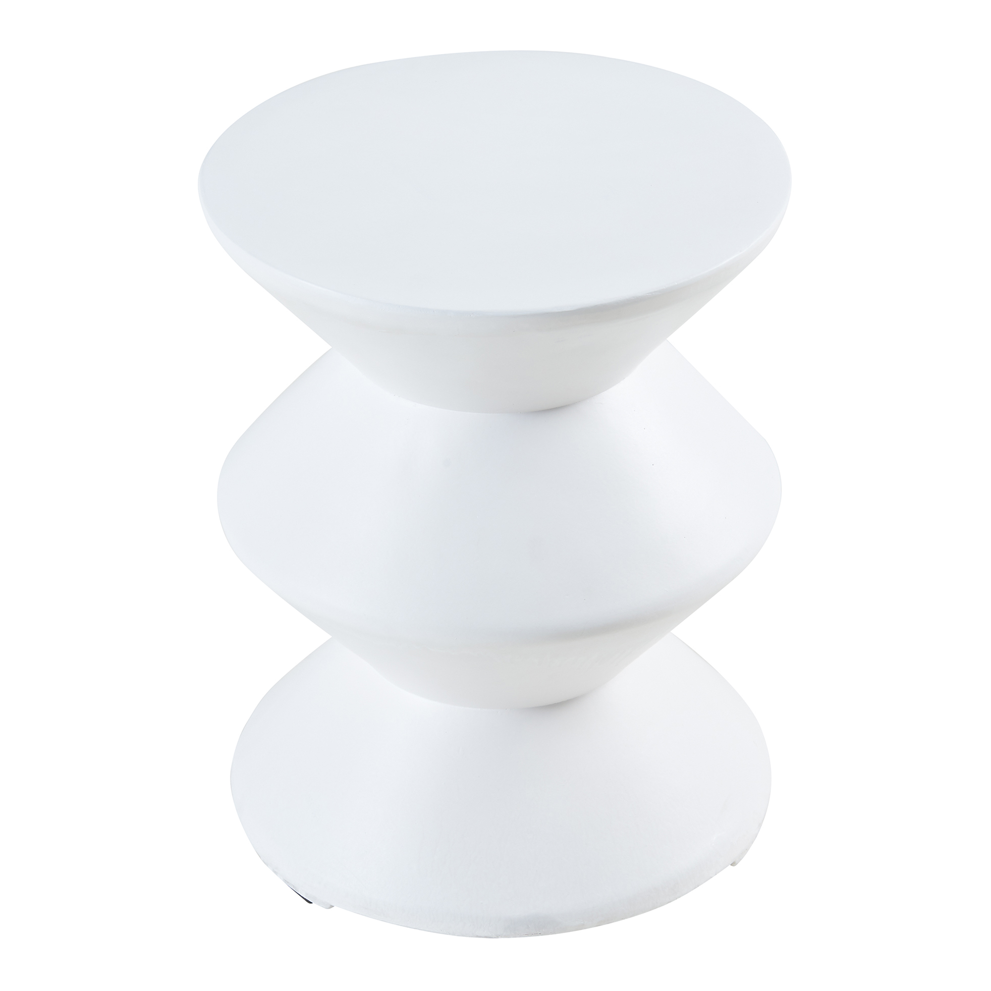 Masă laterală Kyppeslo albă 47x36,5 cm pentru living și dormitor