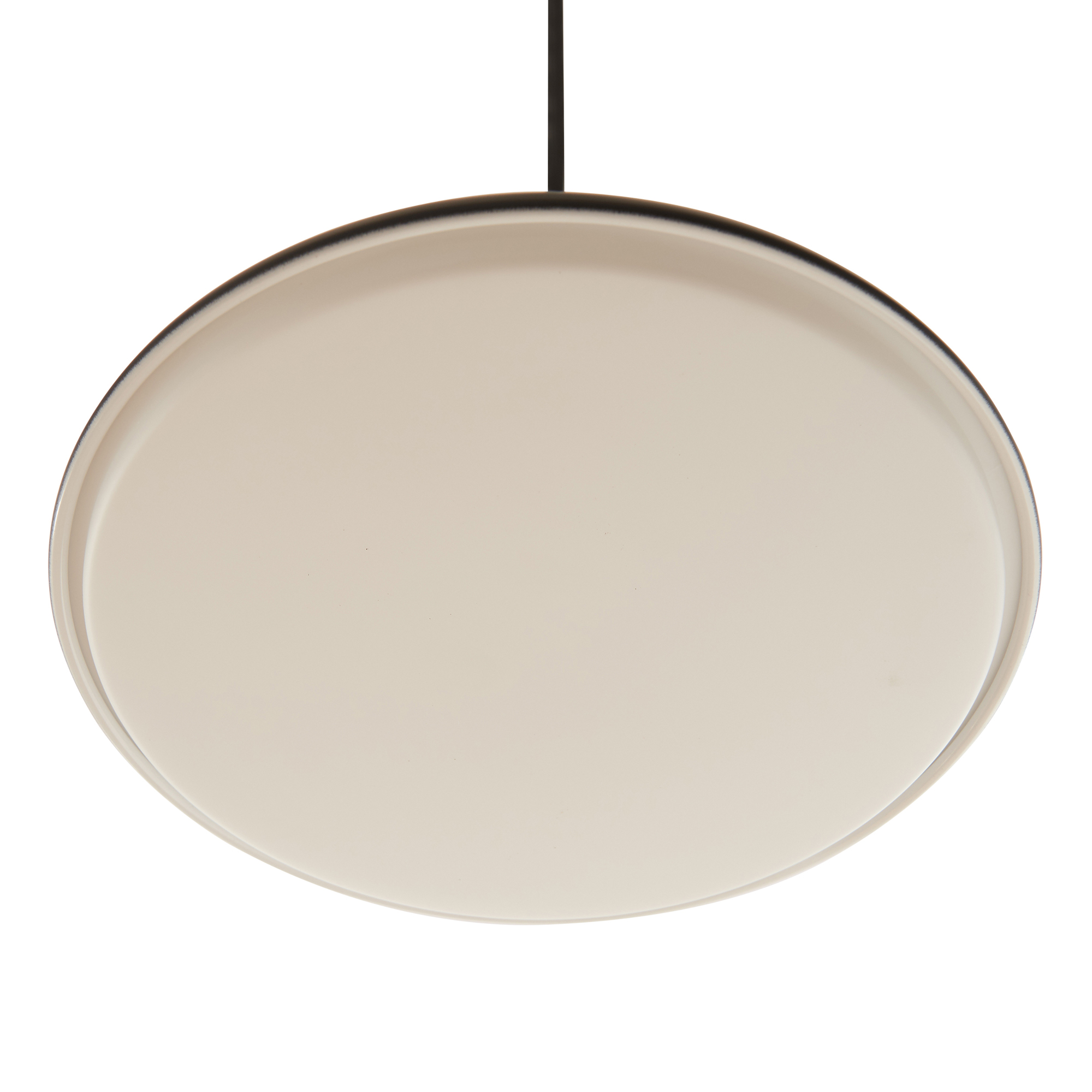 Lustra suspendata LED Oupilu 24W, metal, negru/alb, 120x25 cm