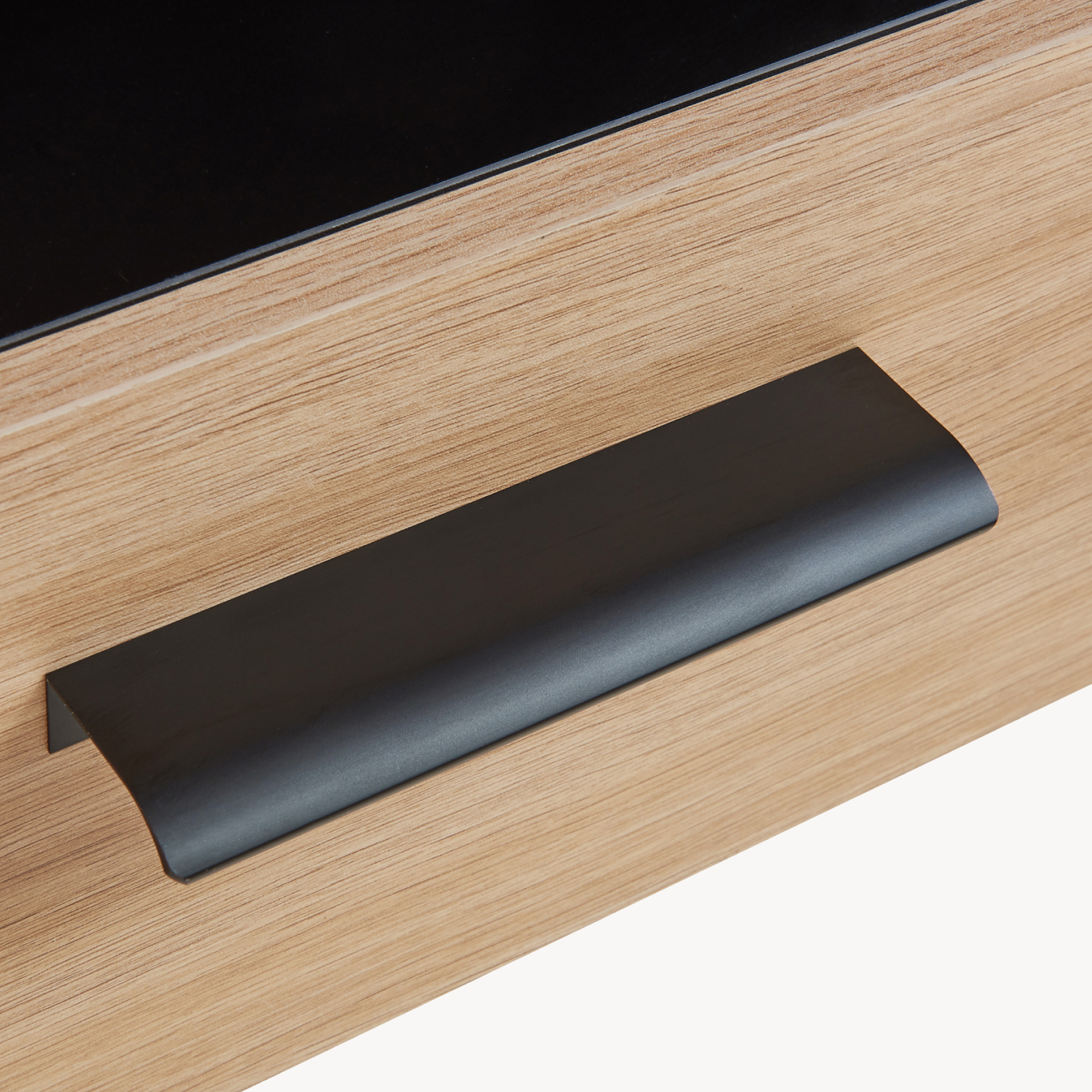 Dulap suspendat cu 2 uși și vitrină, aspect stejar, 98x60x35 cm